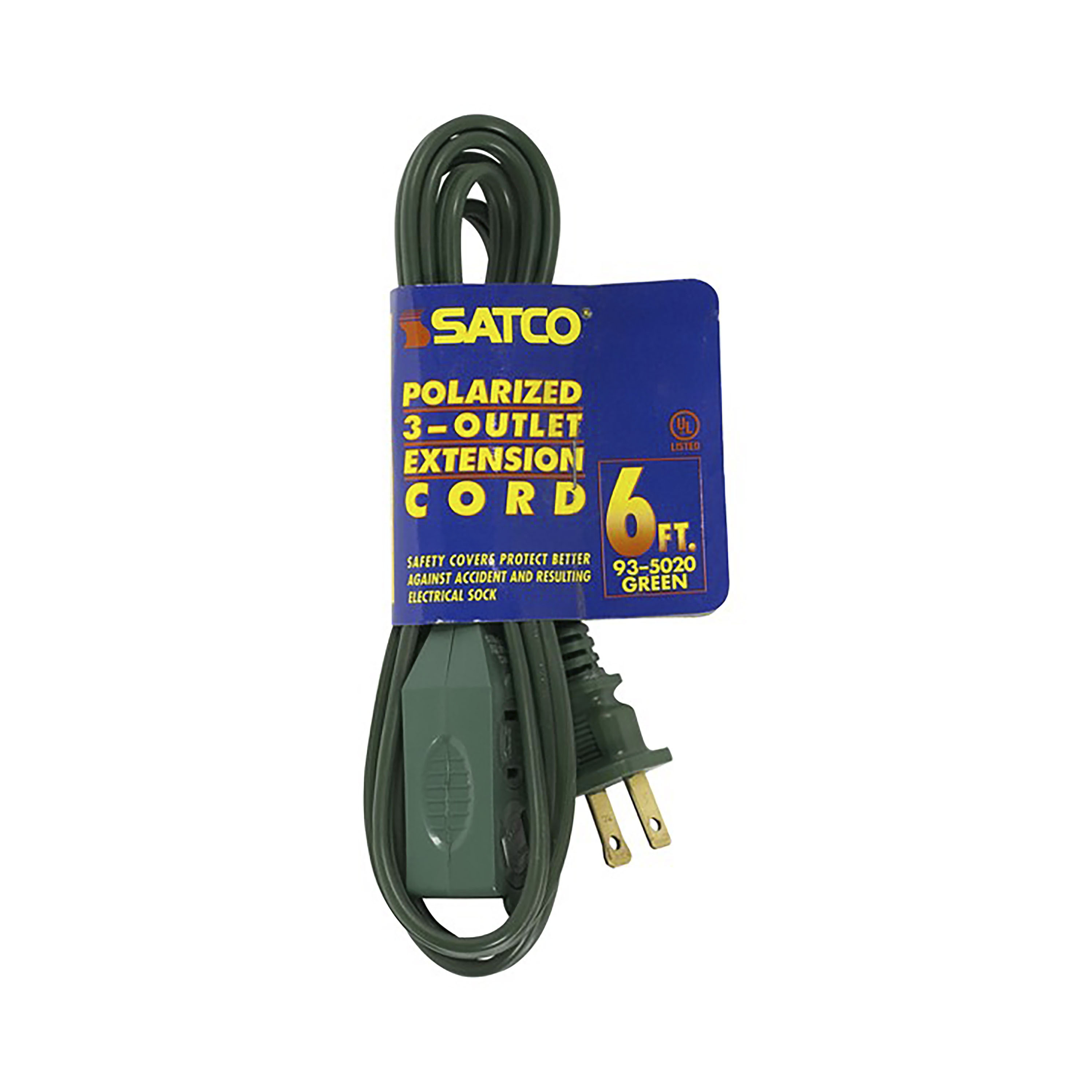 6 FT GREEN EXTENSION CORD 16/2 - 93-5020