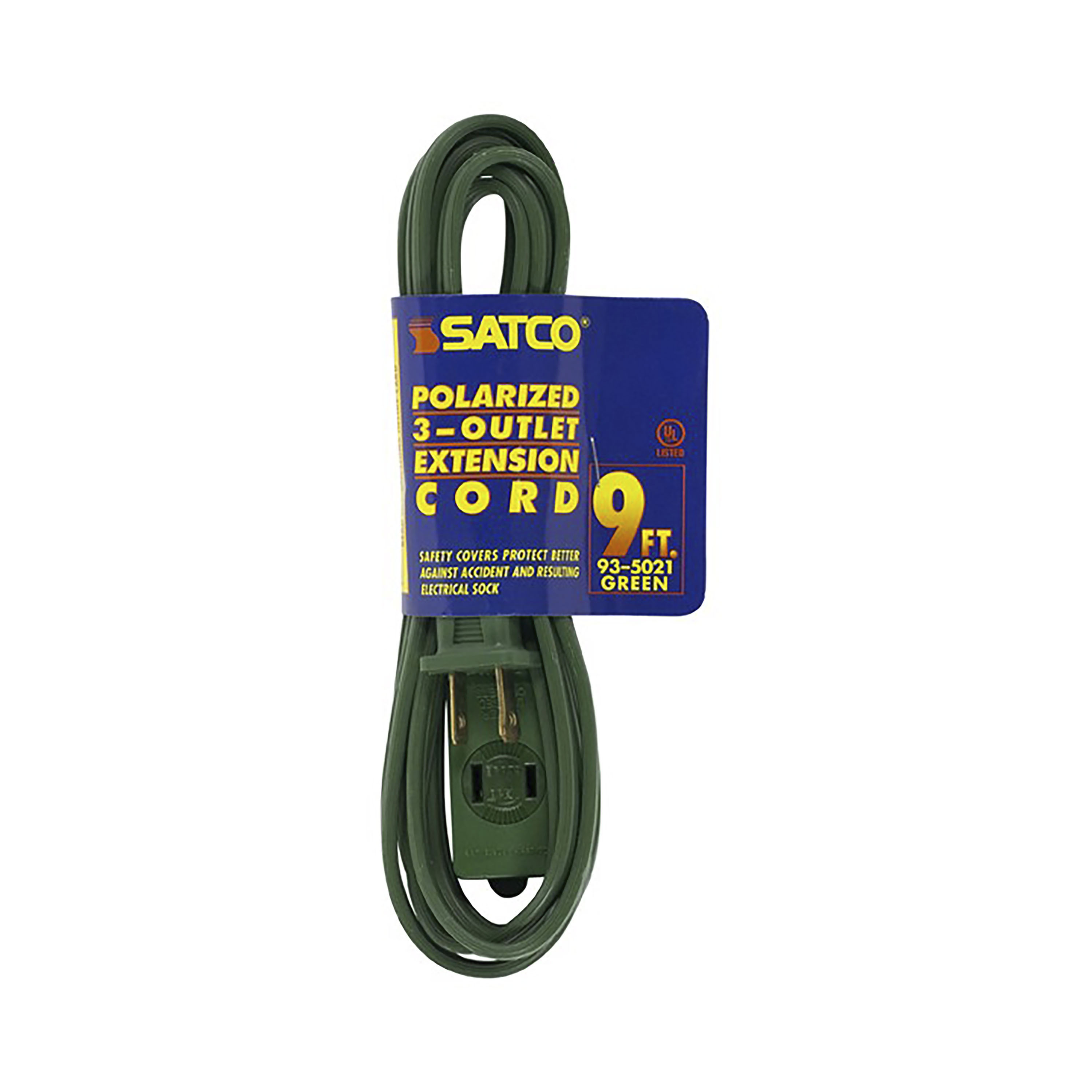 9FT GREEN EXTENSION CORD 16/2 - 93-5021