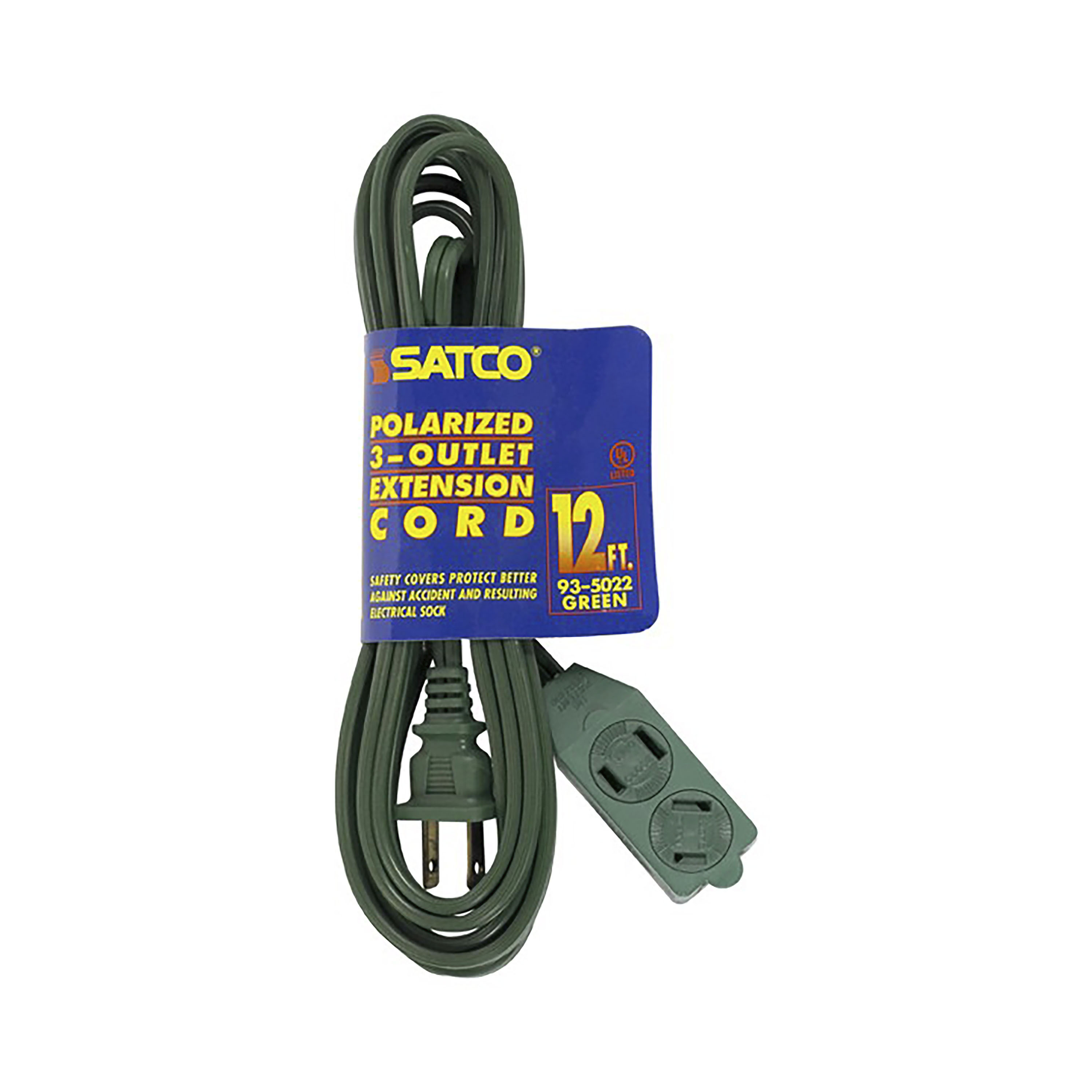 12FT GREEN EXTENSION CORD 16/2 - 93-5022