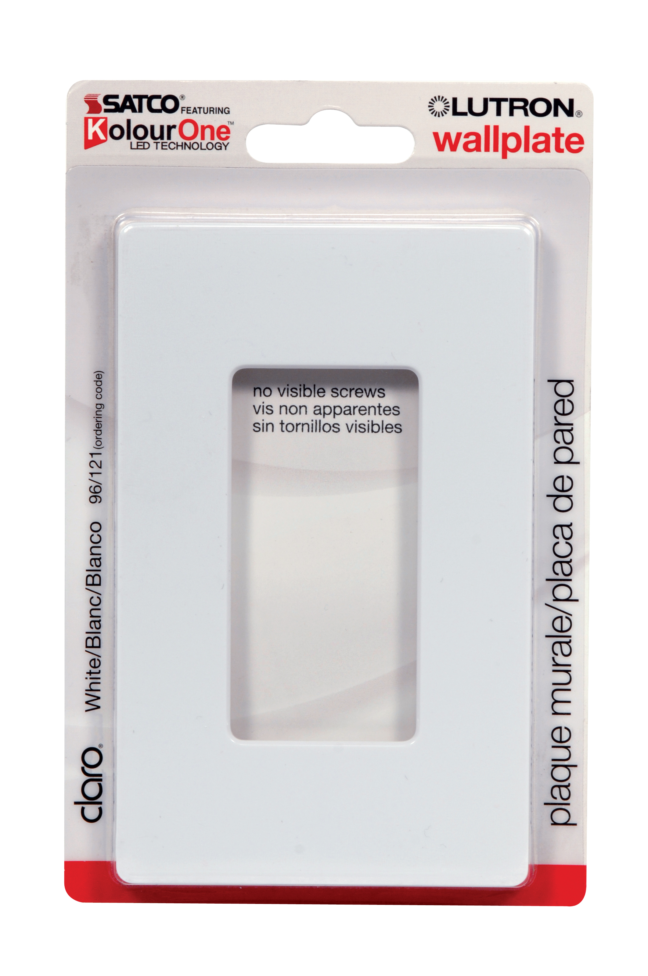CLARO SINGLE GANG WALLPLATE WH - 96-121