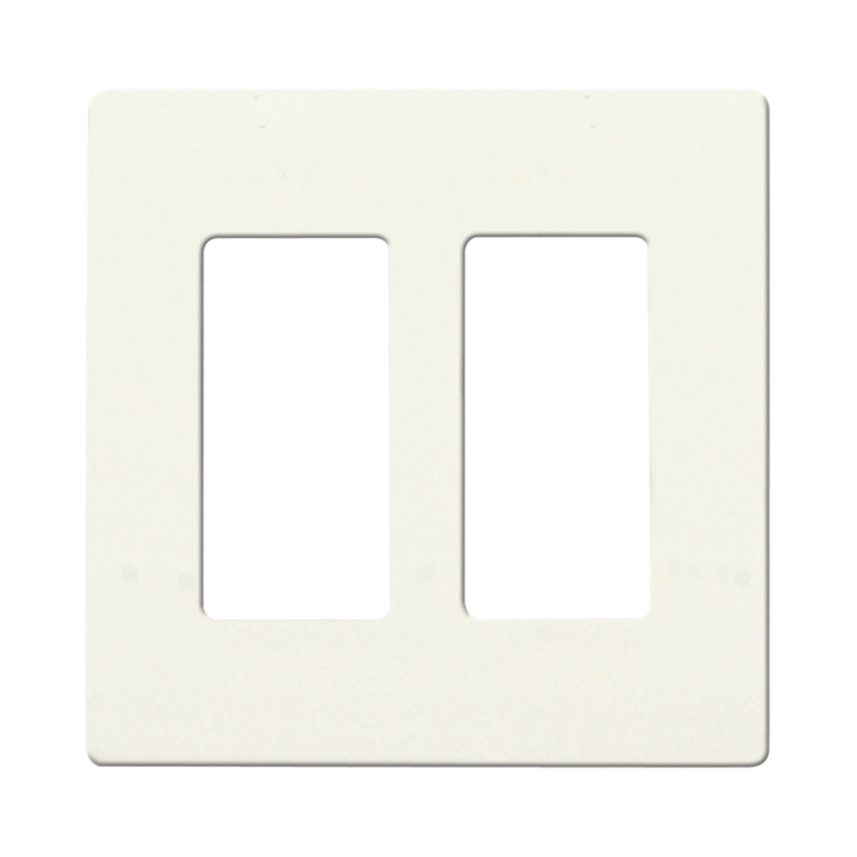 CLARO 2 GANG WALLPLATE WH - 96-221