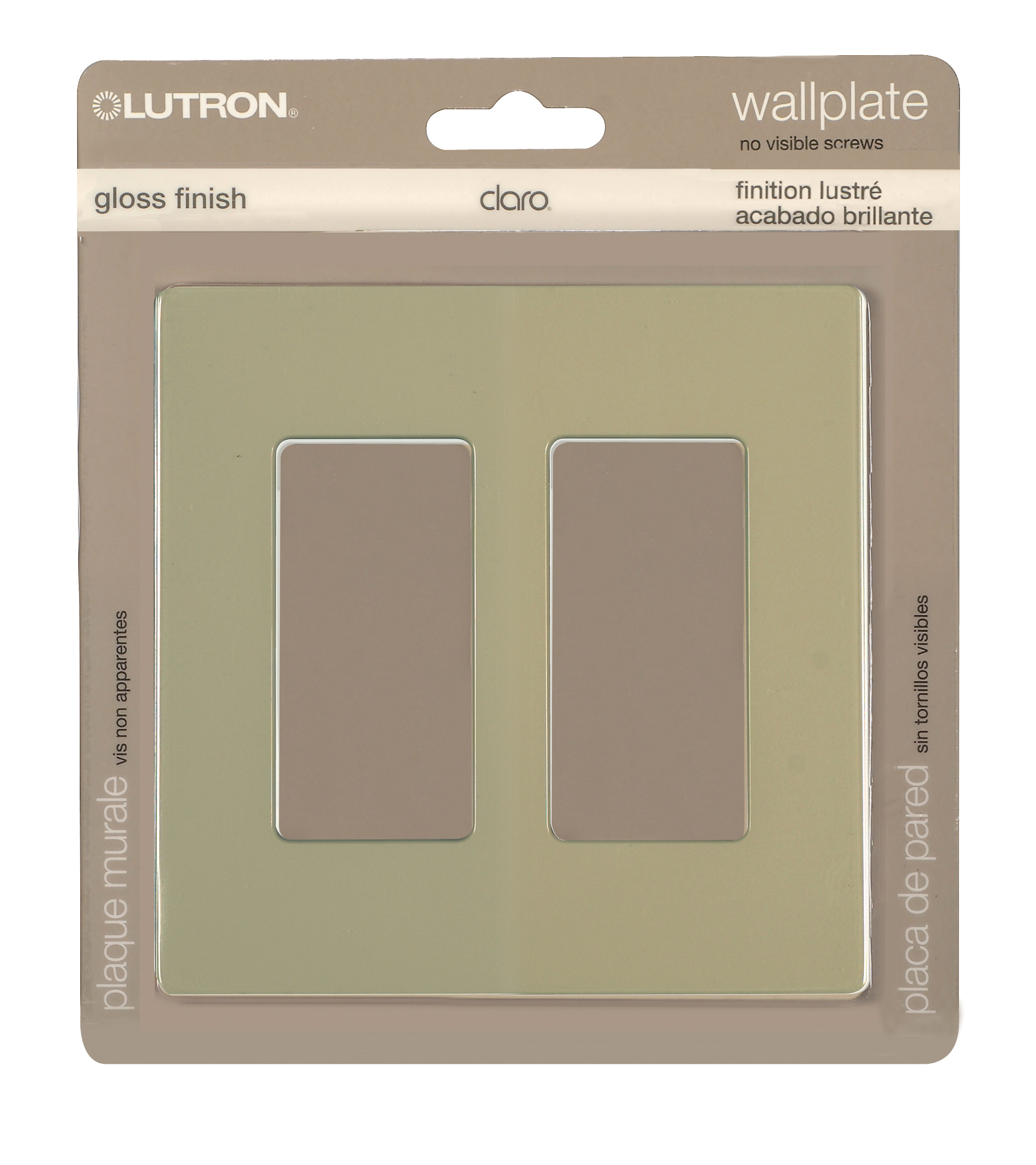 CLARO 2 GANG WALLPLATE IV - 96-222