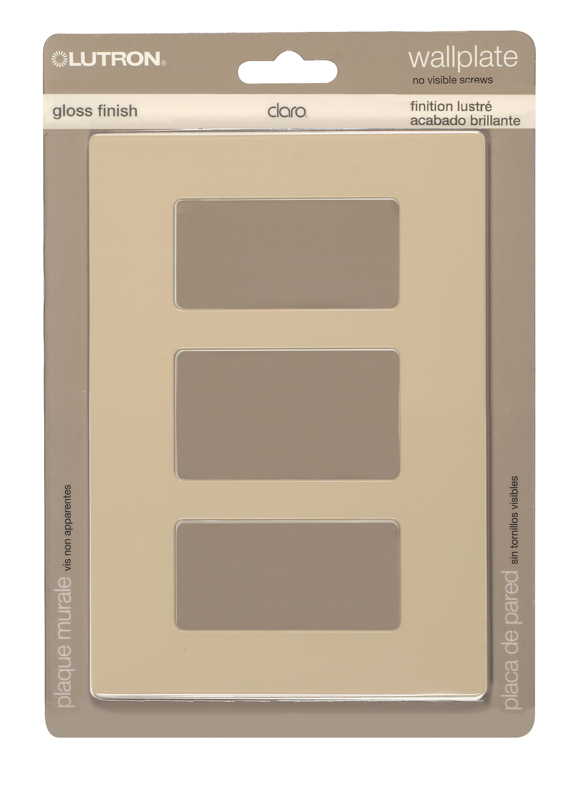 CLARO 3 GANG WALLPLATE AL - 96-323