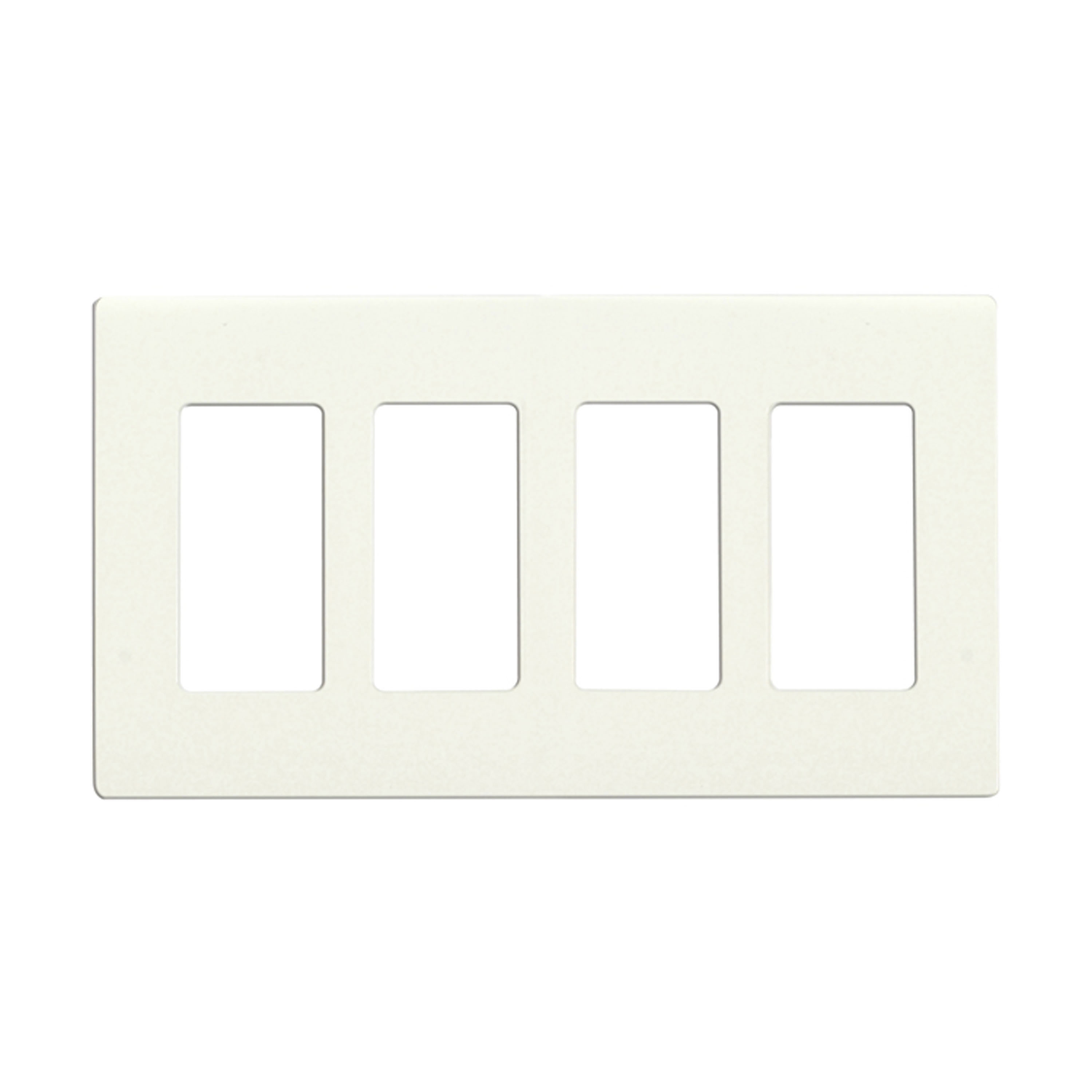 CLARO 4 GANG WALLPLATE WH - 96-421