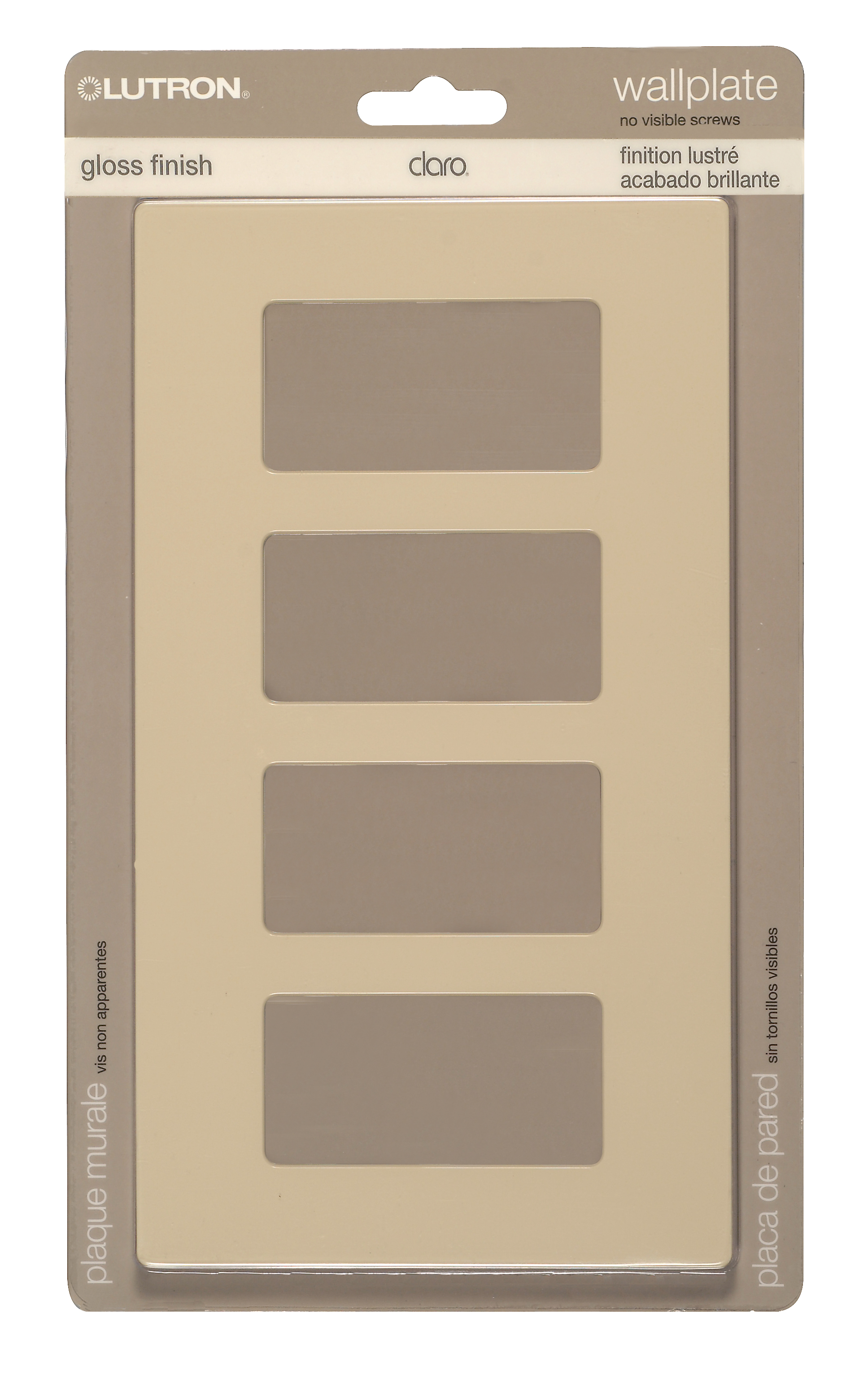 CLARO 4 GANG WALLPLATE AL - 96-423