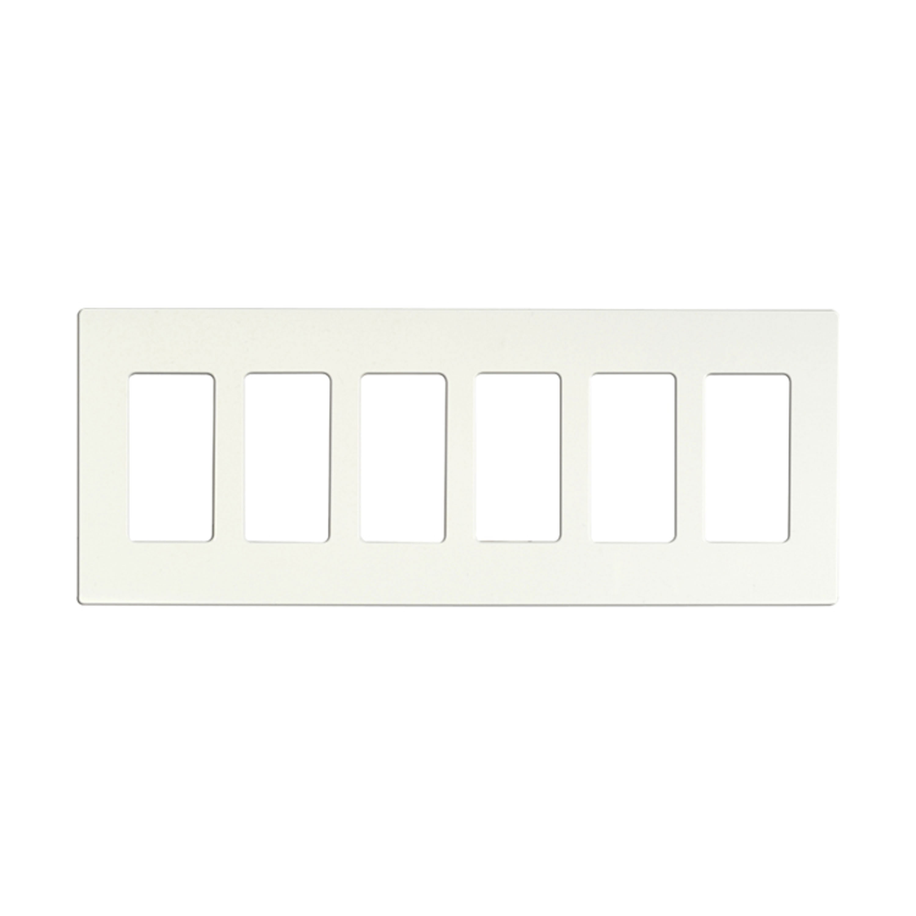 CLARO 6 GANG WALLPLATE WH - 96-621