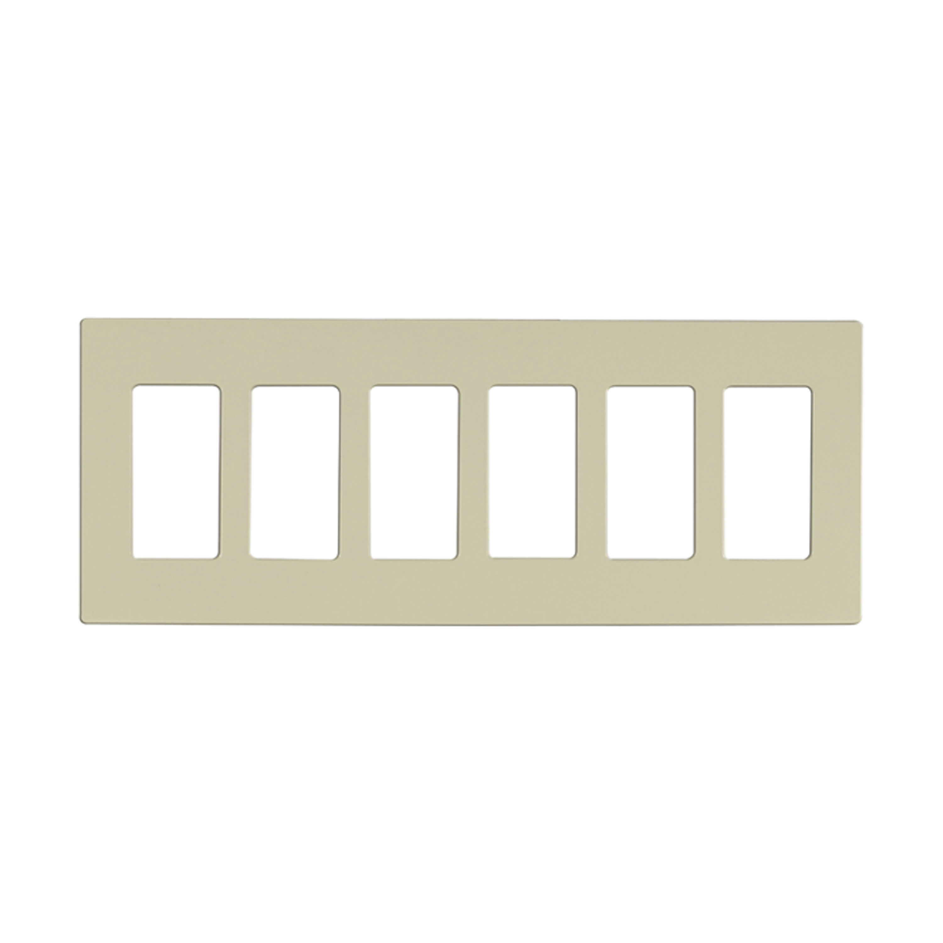 CLARO 6 GANG WALLPLATE AL - 96-623