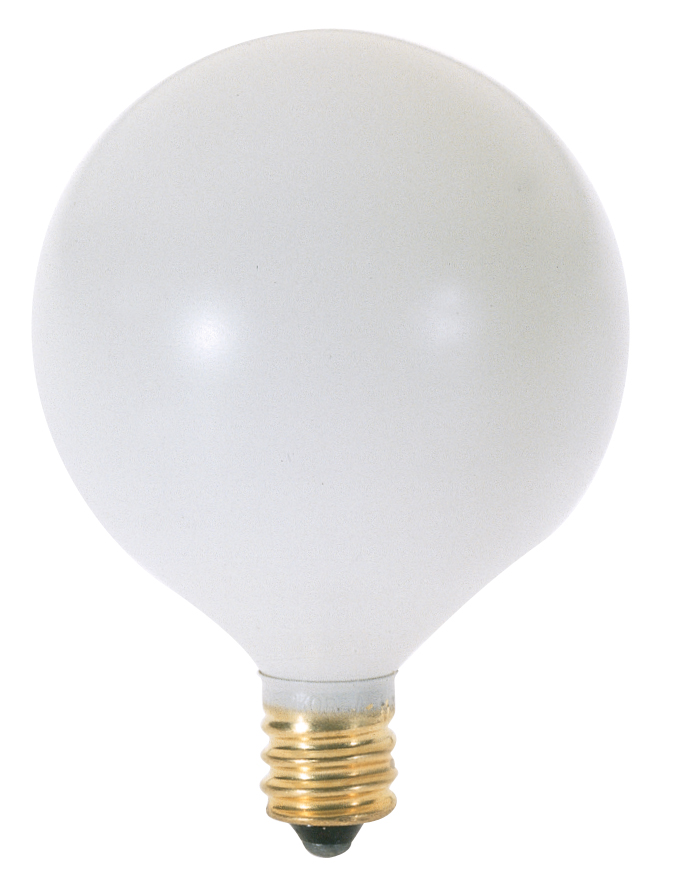 40W G16 1/2 2RD CAND WHT 130V - A3926