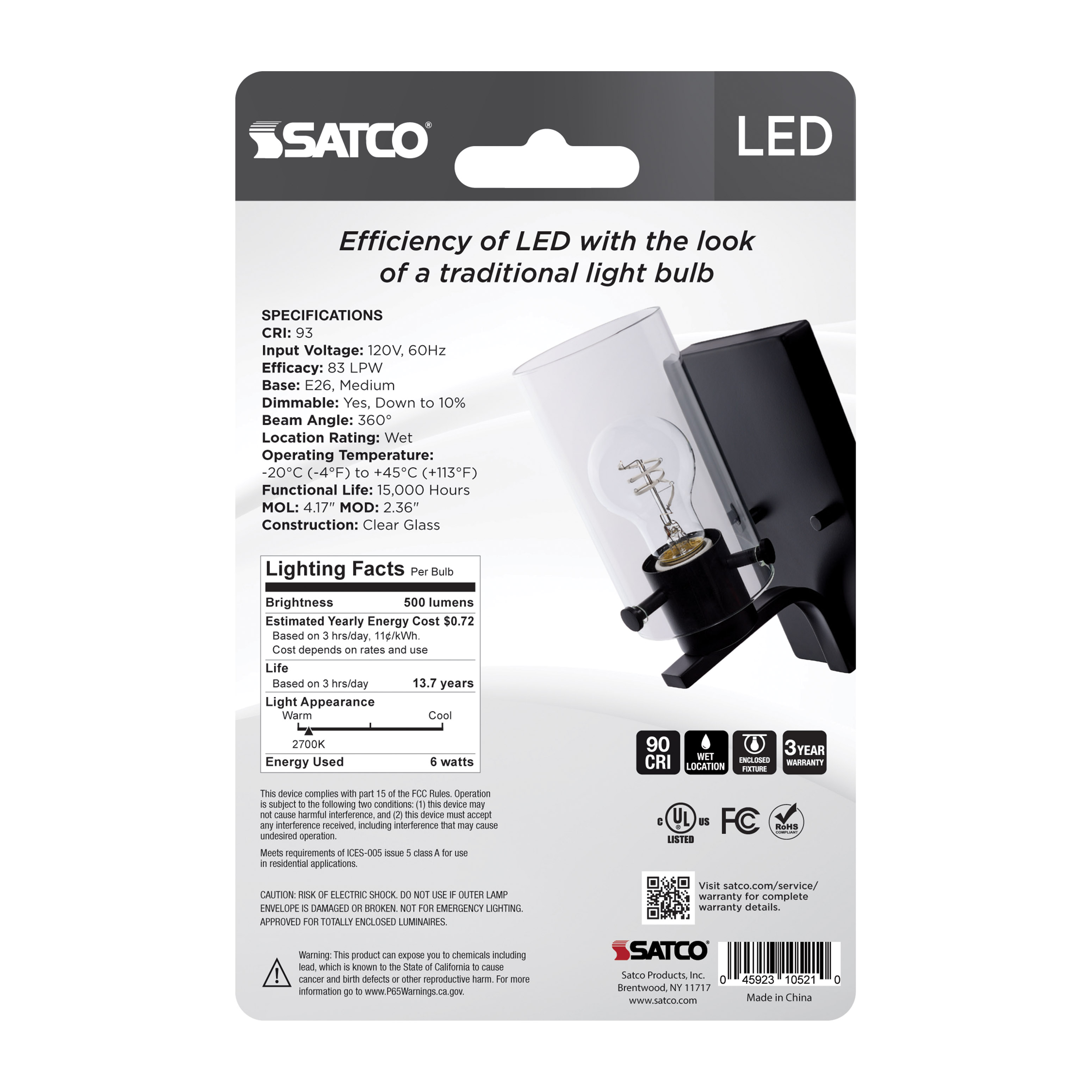 6A19/CL/LED-GF/COIL/927/1CD - S10521