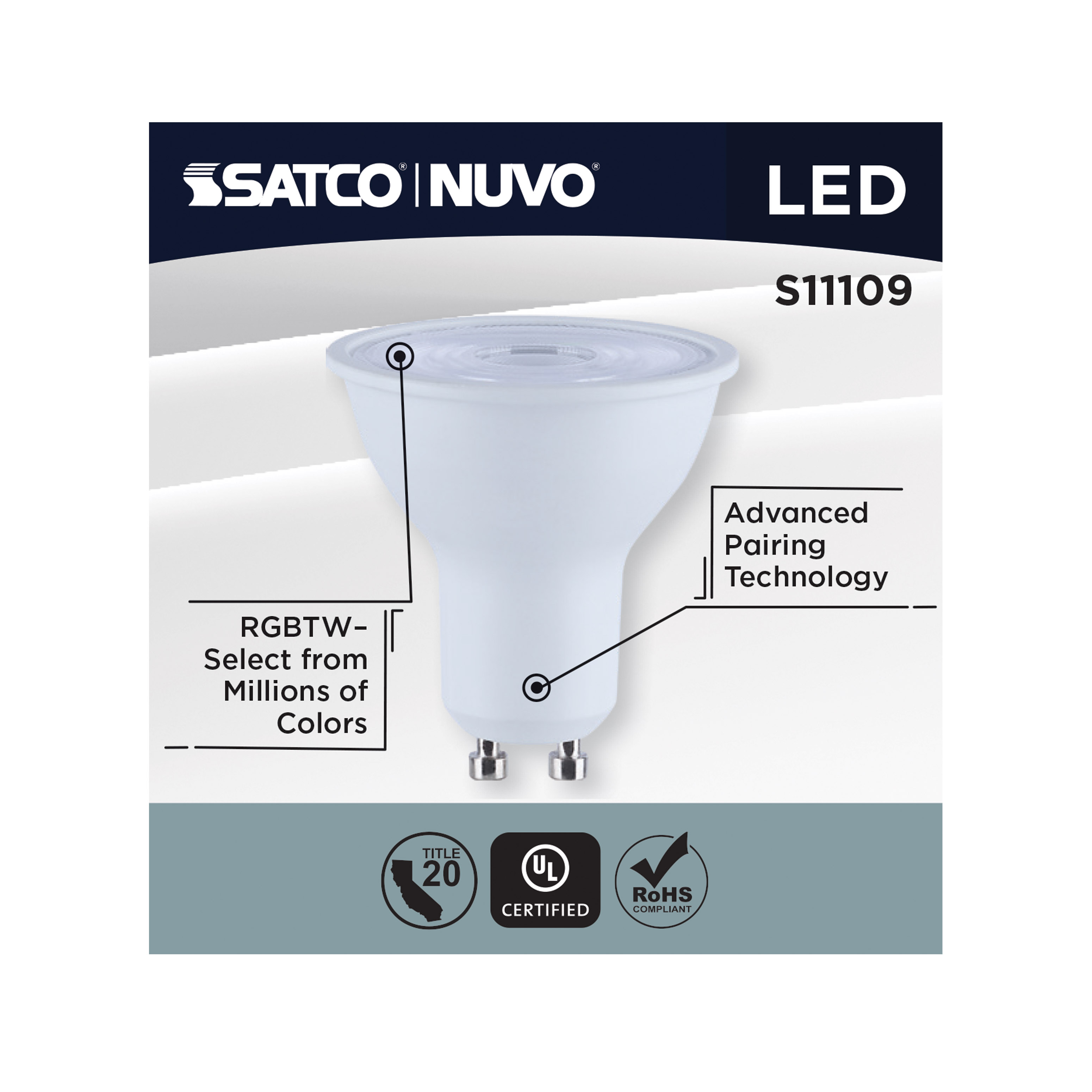 MR16/5.5W/LED/RGBTW/GU10/SF - S11109