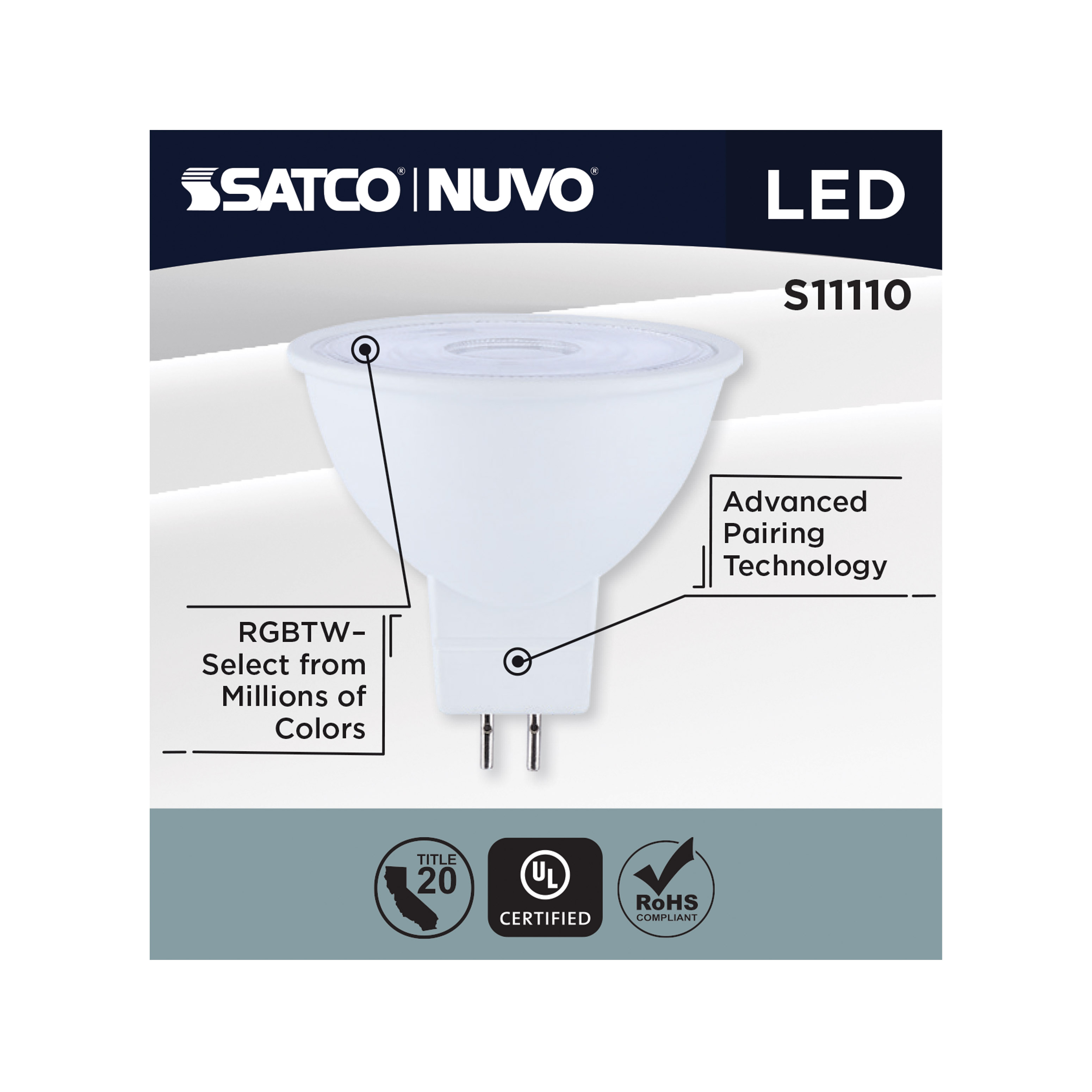 MR16/5.5W/LED/RGBTW/GU5.3/SF - S11110