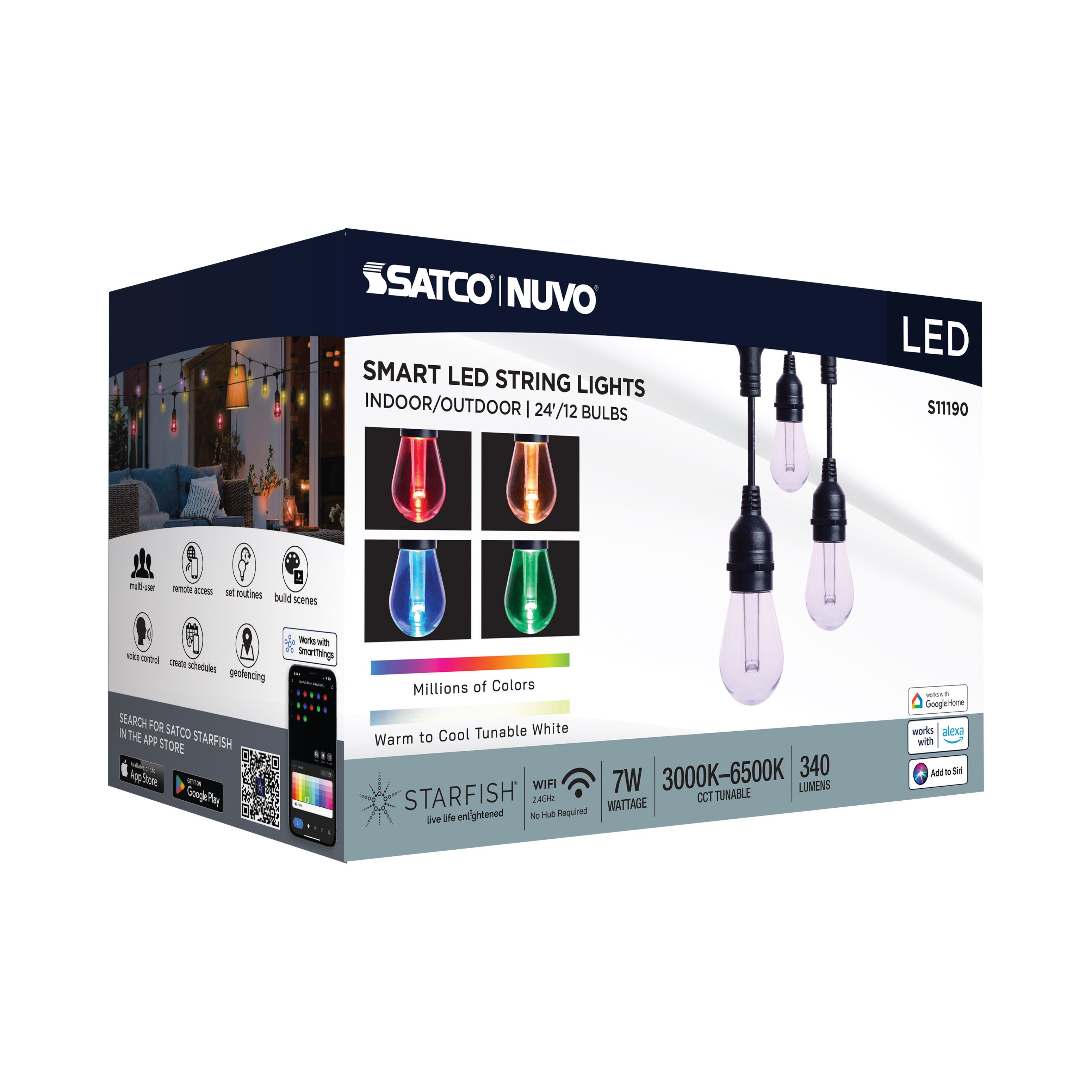 24FT/LED/SL/S14/SF/RGBTW/120V - S11190