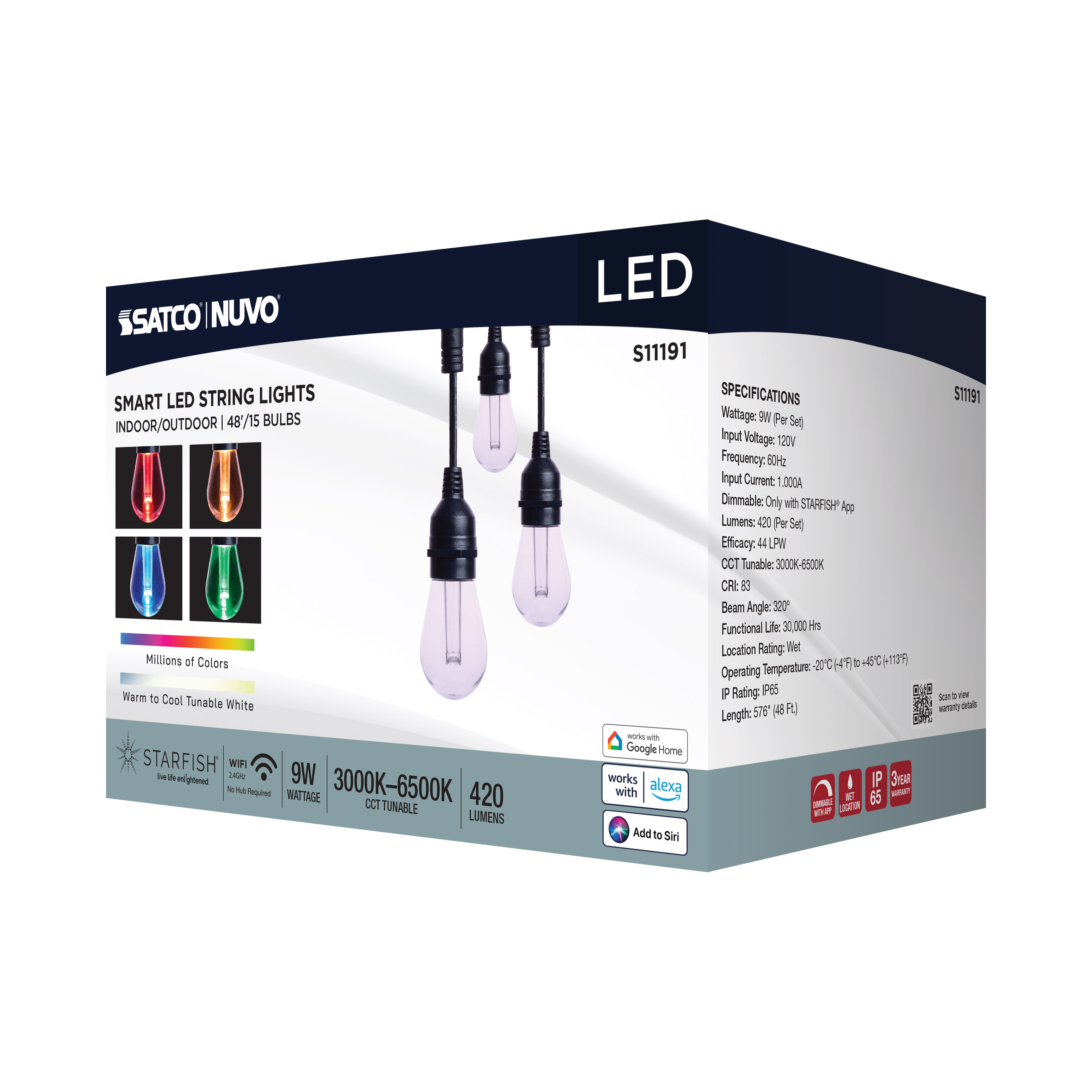 48FT/LED/SL/S14/SF/RGBTW/120V - S11191