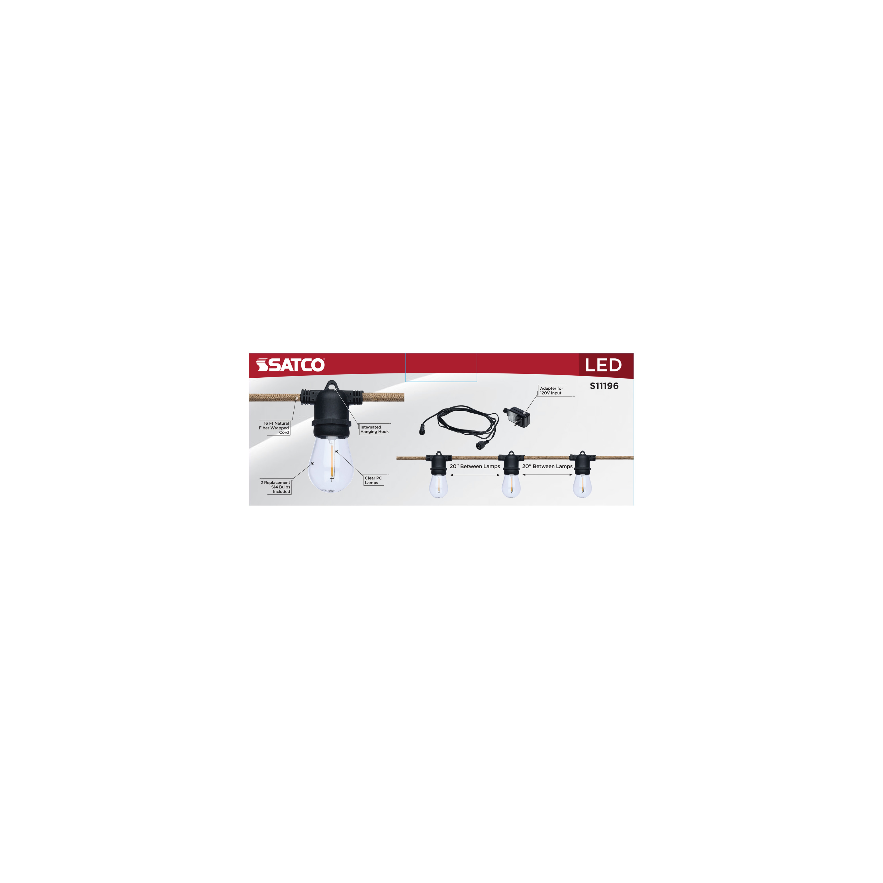 16FT/LED/SL/S14/27K/12V - S11196