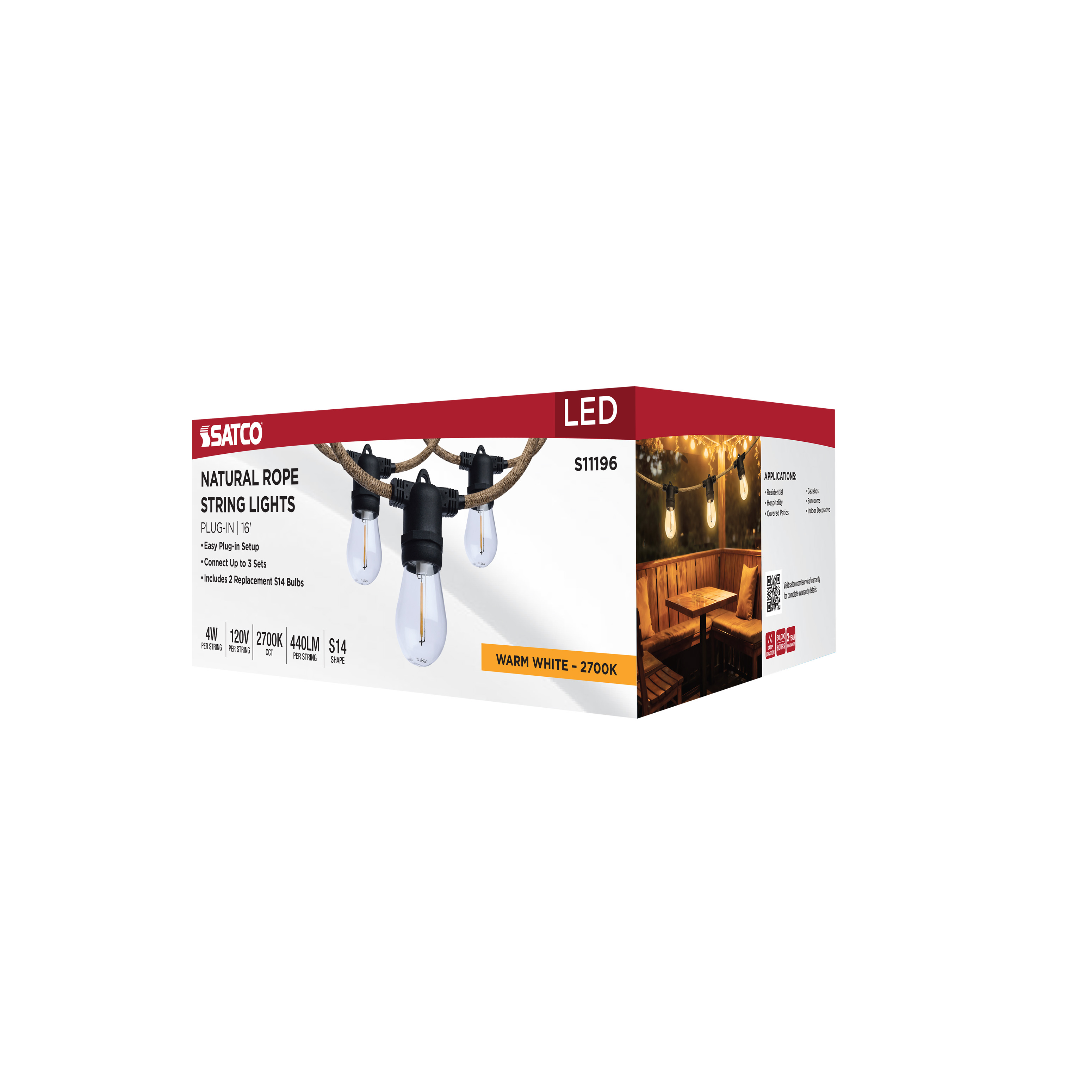 16FT/LED/SL/S14/27K/12V - S11196