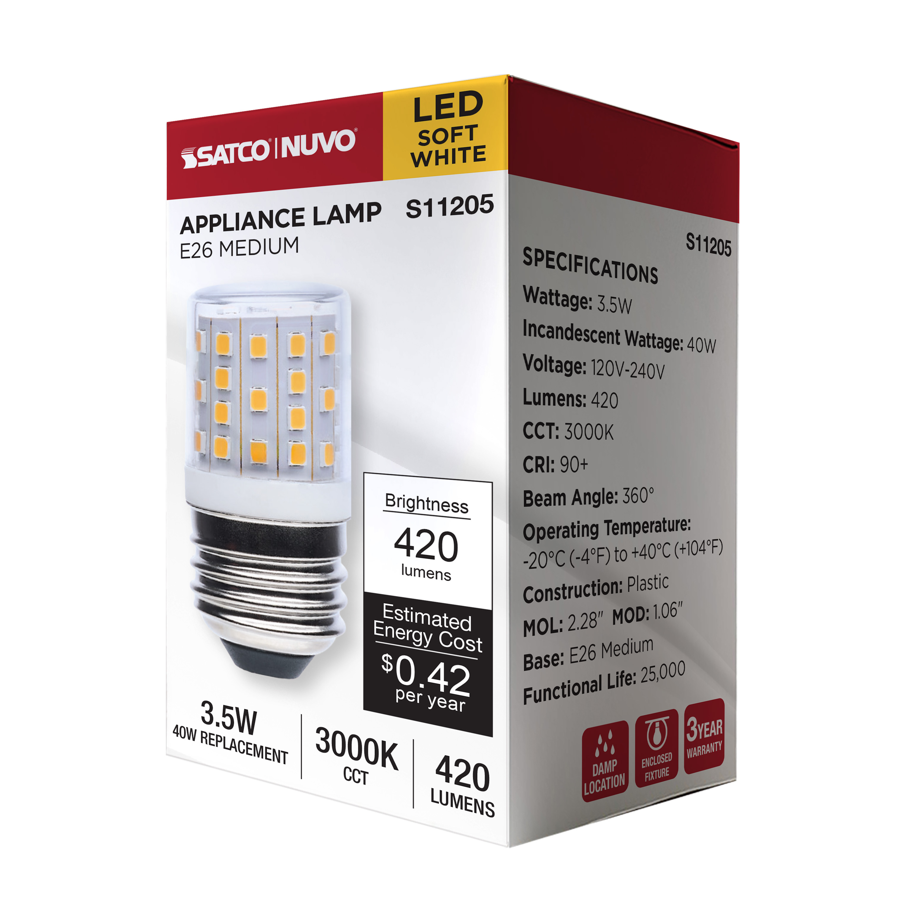 3.5WT14L/930/E26/P/ND/1PK - S11205