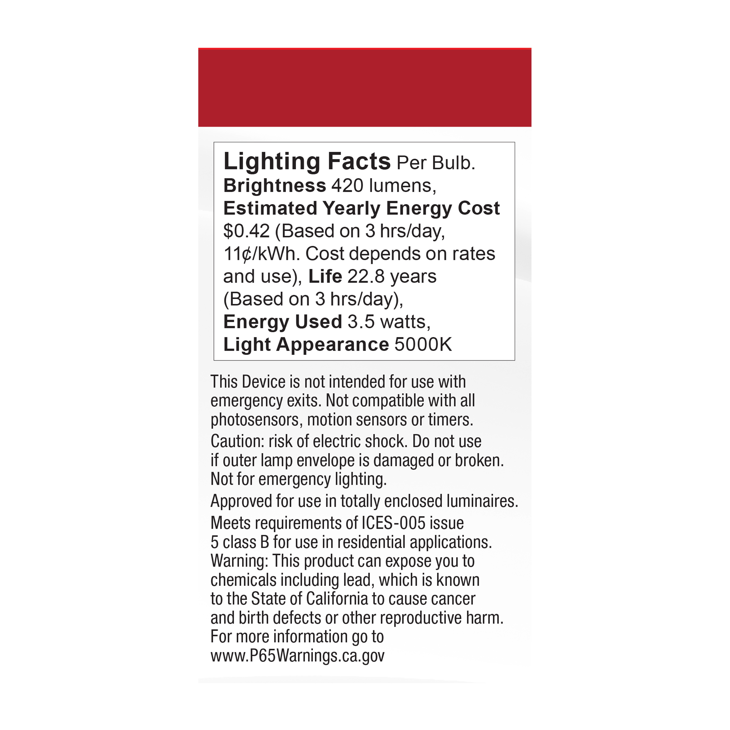 3.5WT14L/950/E26/P/ND/1PK - S11206