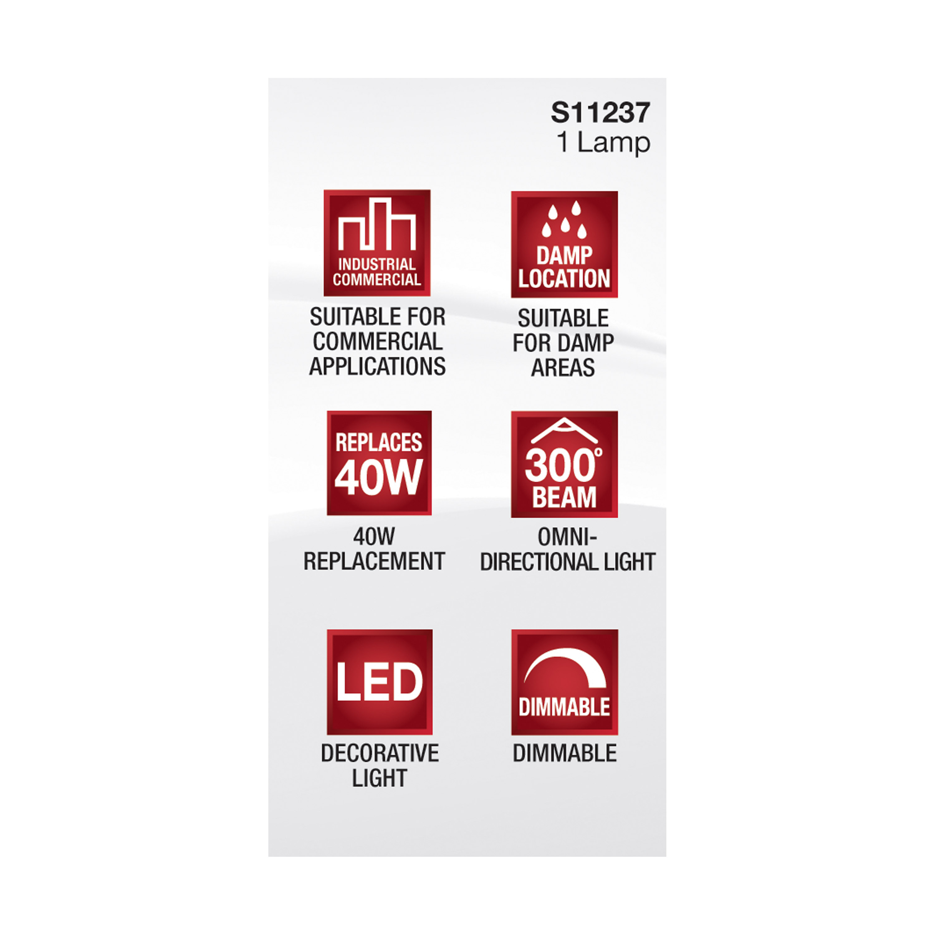 5W/LED/G9/840/FR/120V/DIM - S11237