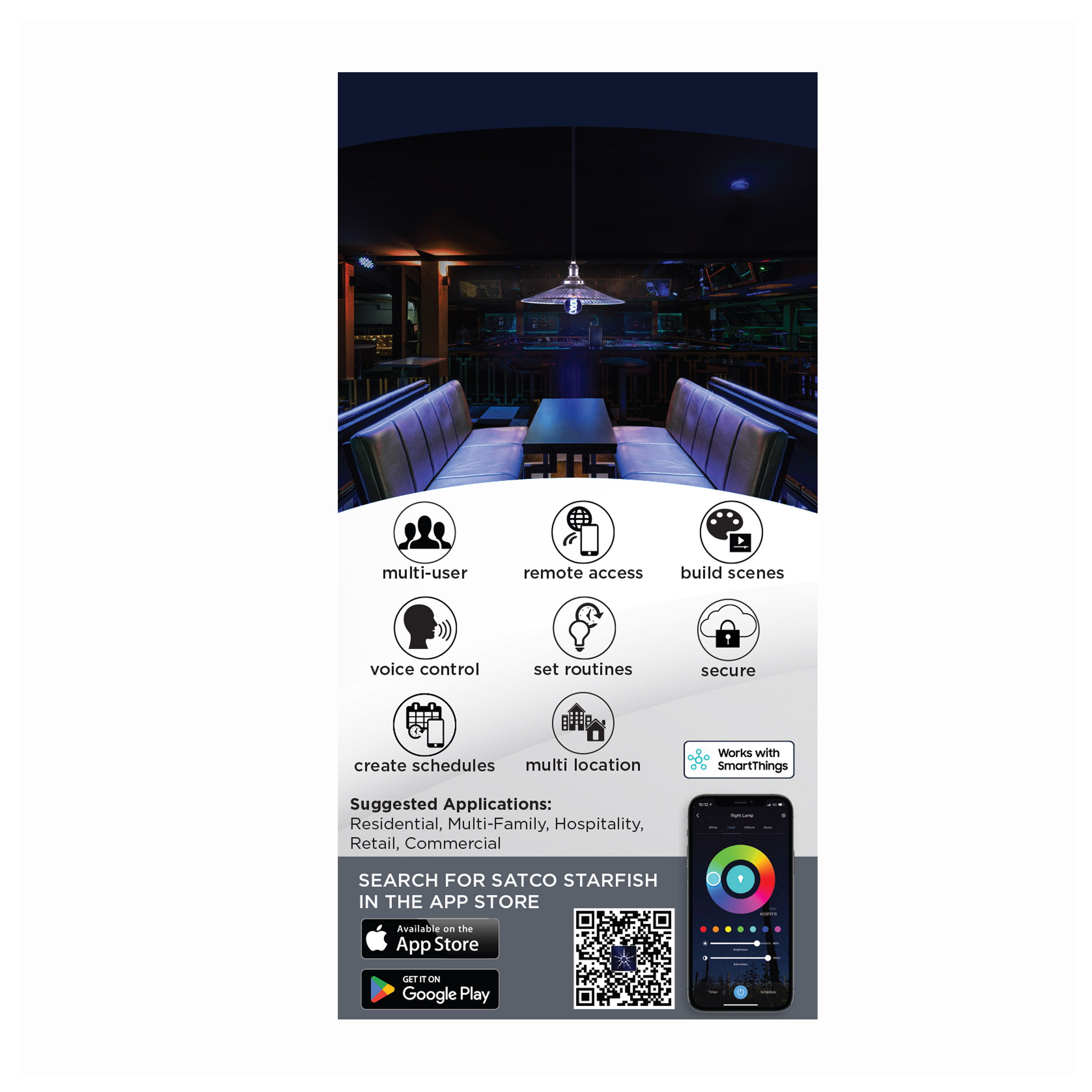 A19/6W/LED/RGBTW/CL - S11241