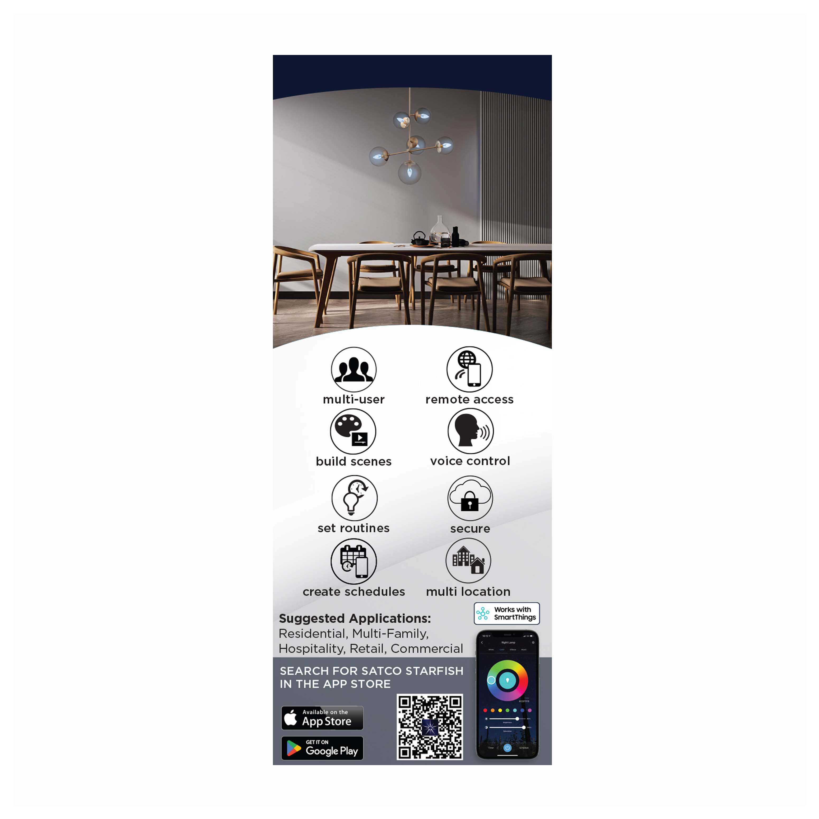 B11/4W/LED/RGBTW/CL/E26 - S11243