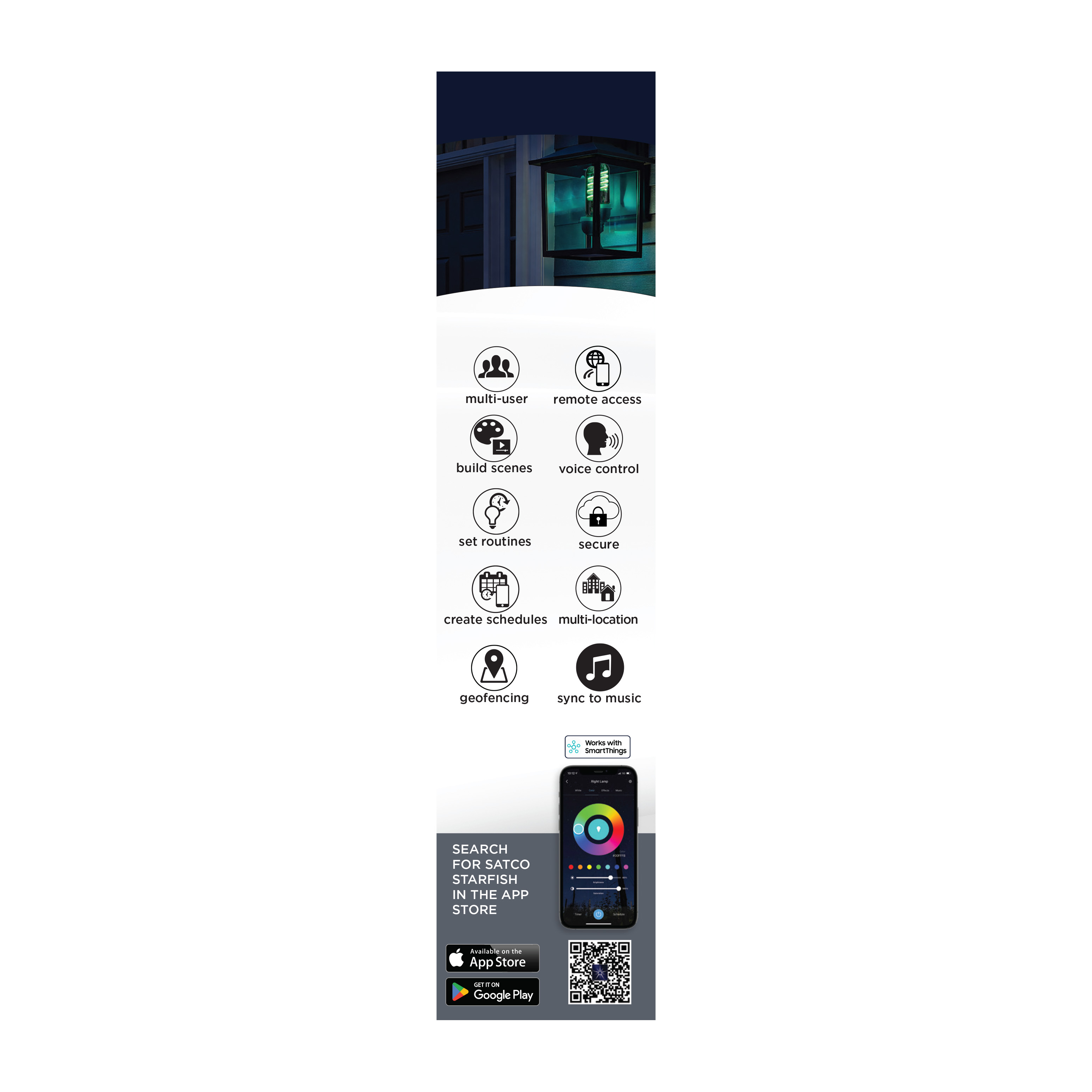 T10/5.5W/LED/RGBTW/SF/CL/E26 - S11245