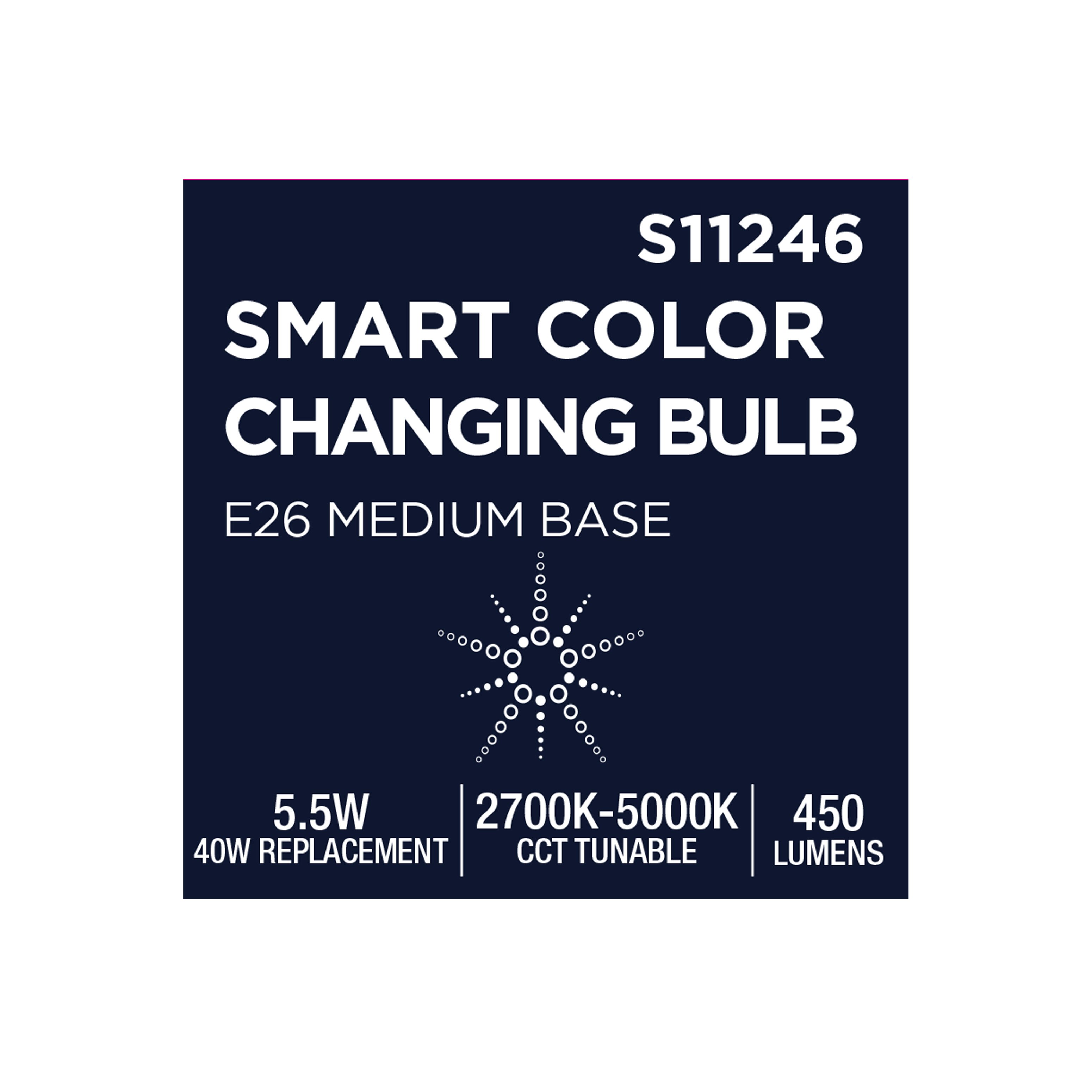 T9/5.5W/LED/RGBTW/SF/CL/E26 - S11246