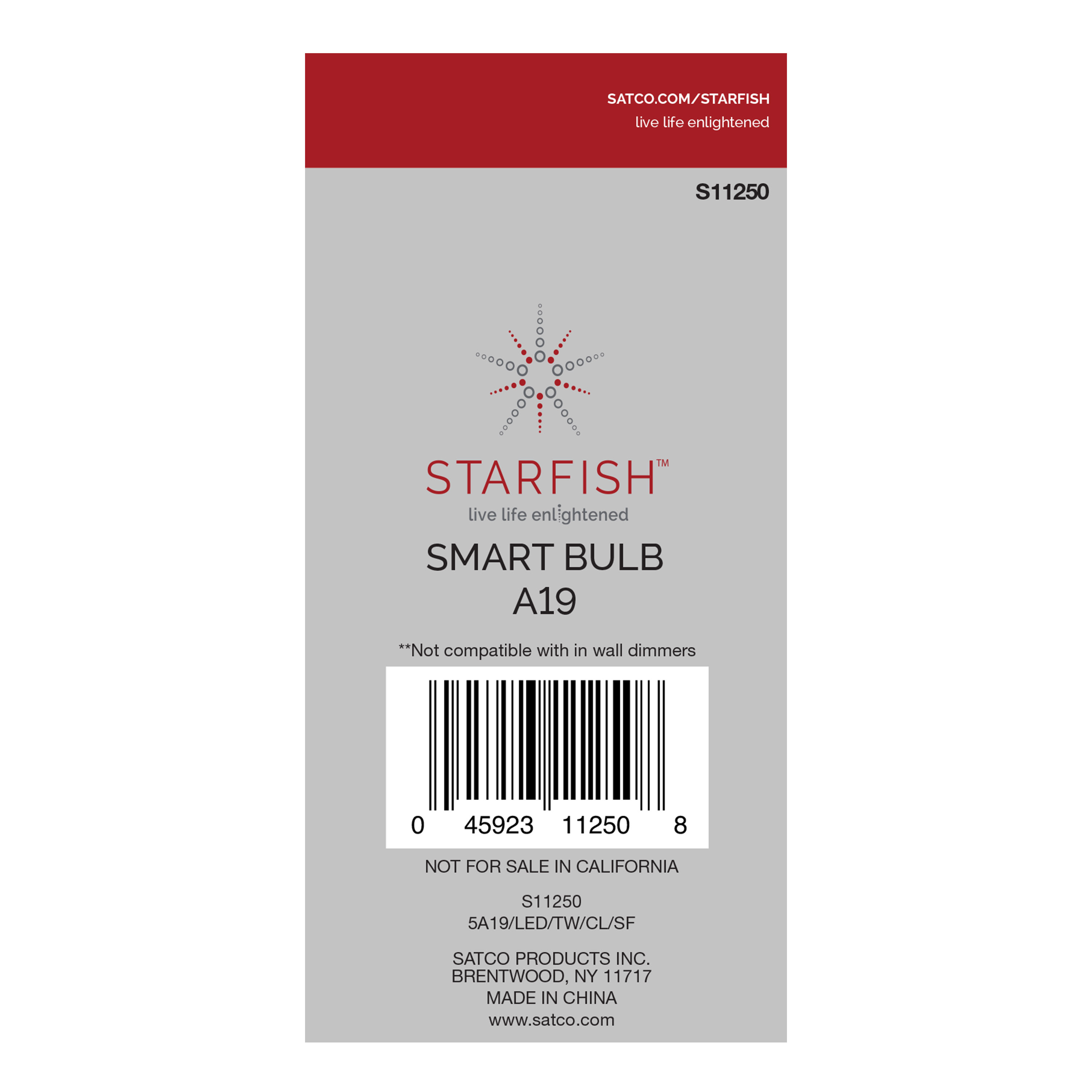 5A19/LED/TW/CL/SF - S11250