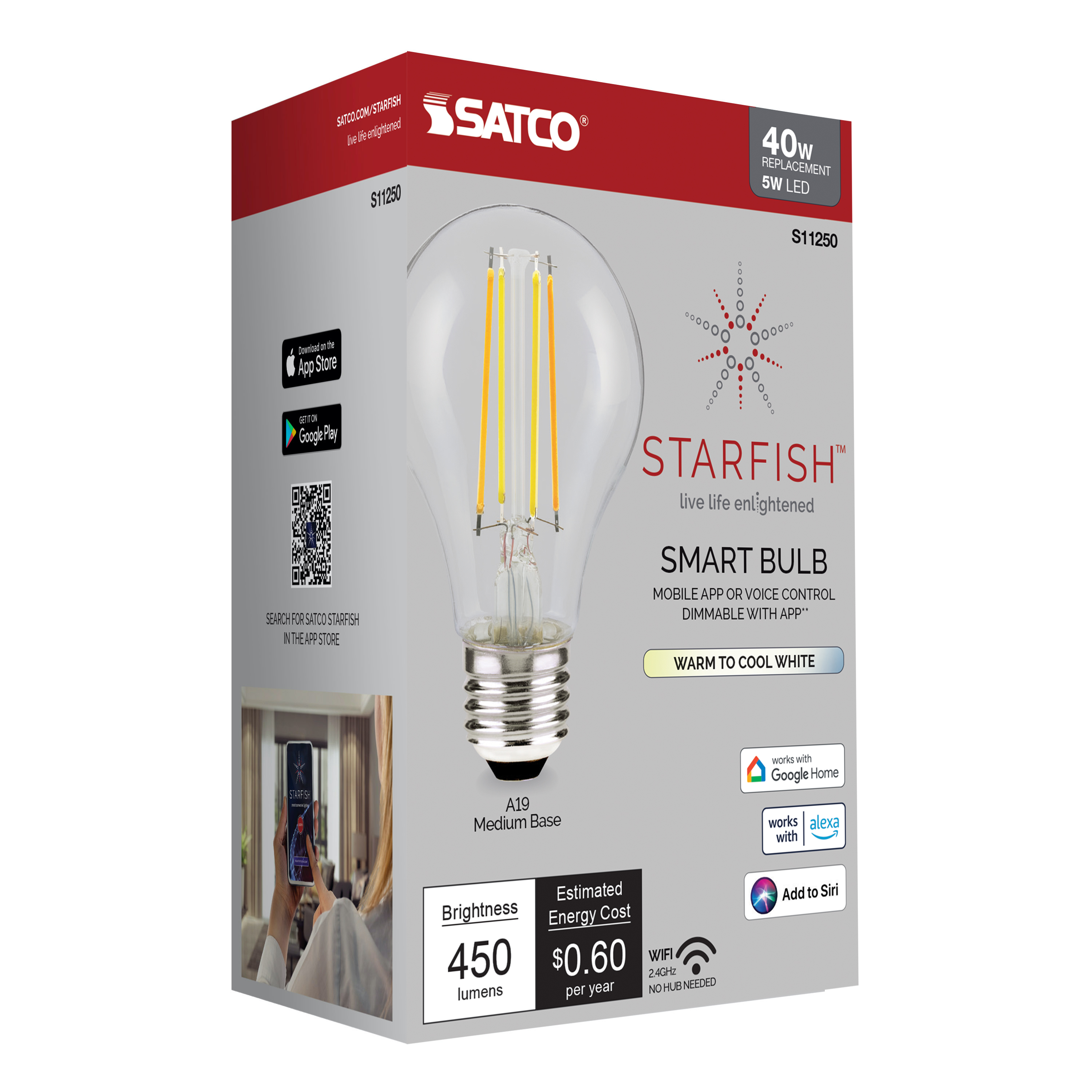 5A19/LED/TW/CL/SF - S11250