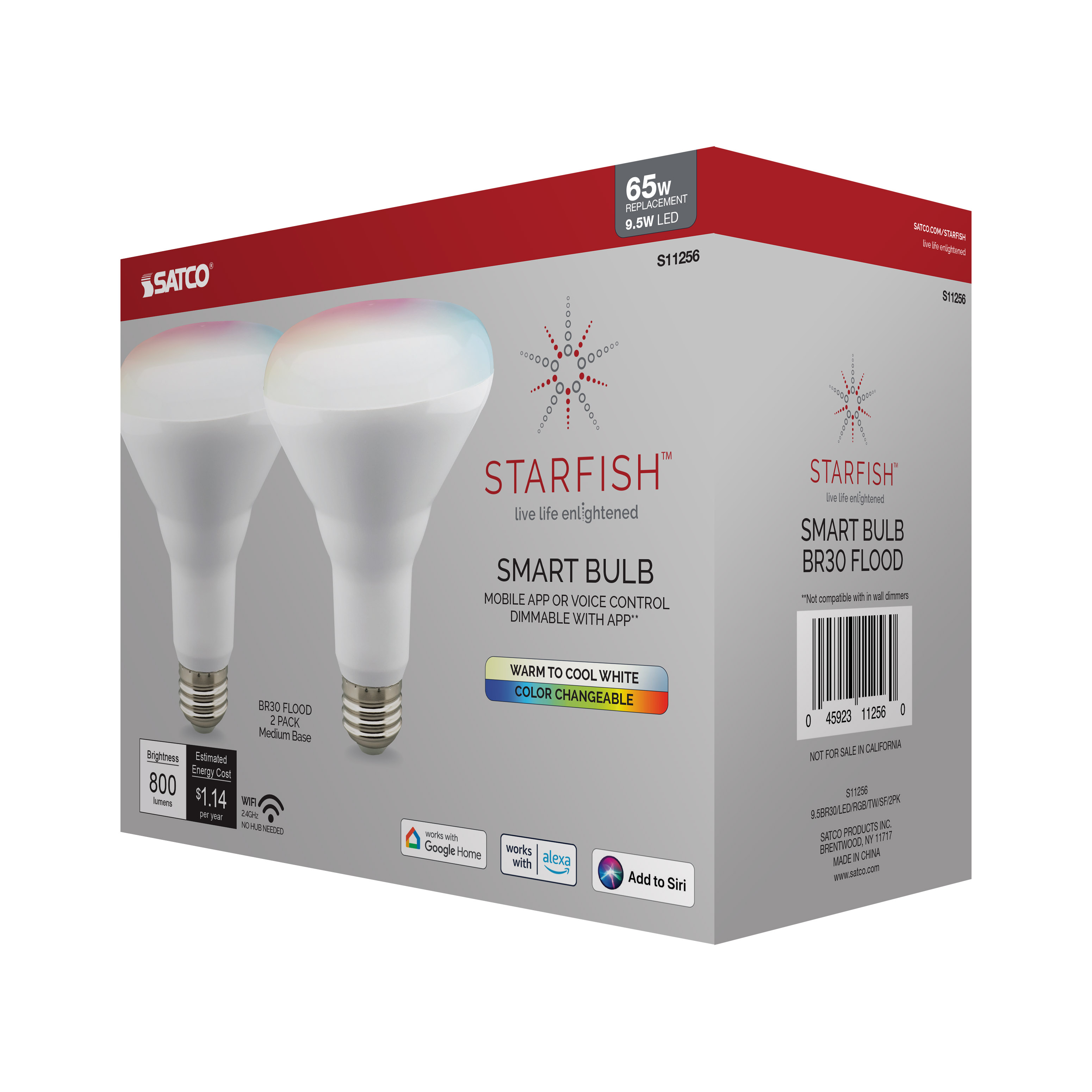 9.5BR30/LED/RGB/TW/SF/2PK - S11256