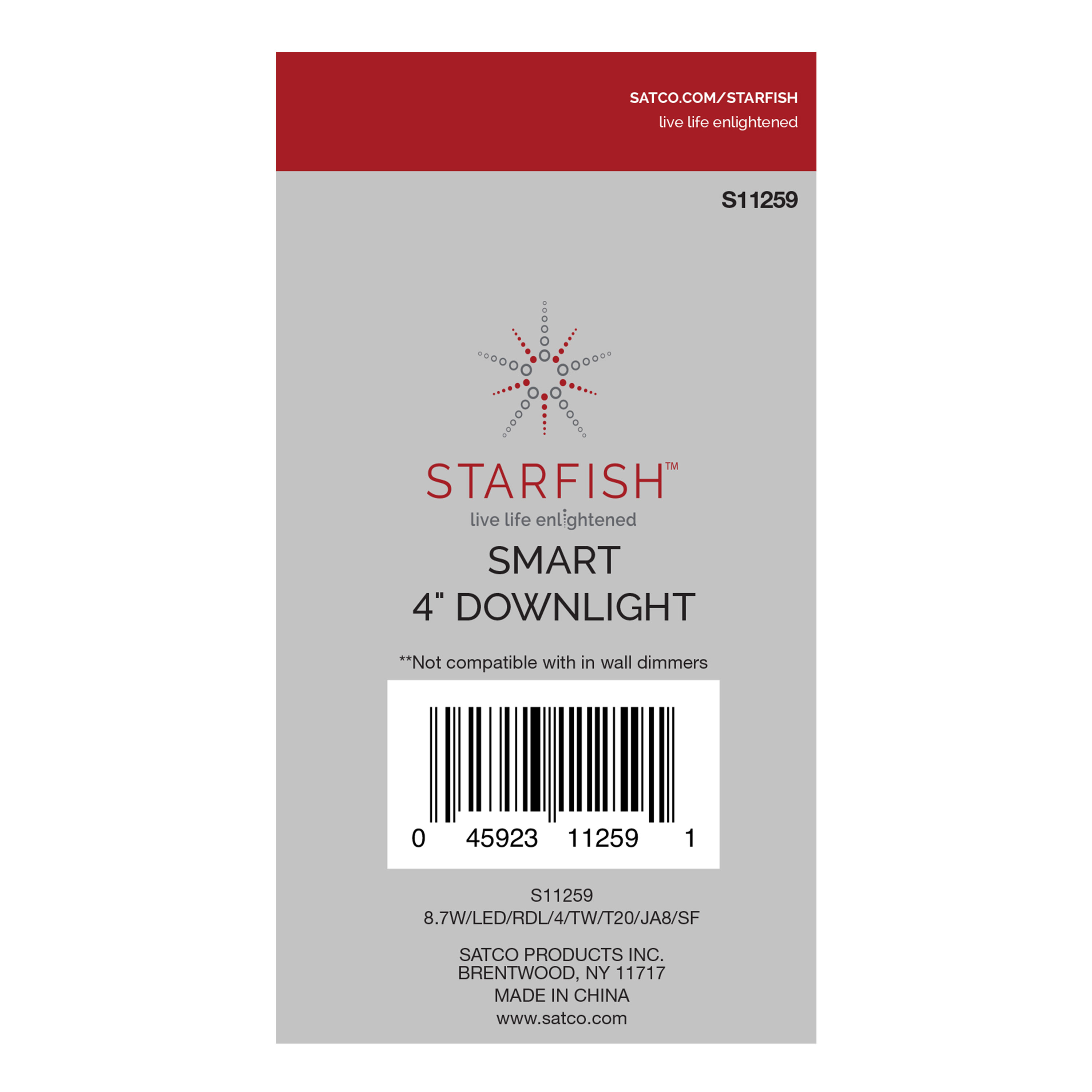 8.7W/LED/RDL/4/TW/T20/JA8/SF - S11259