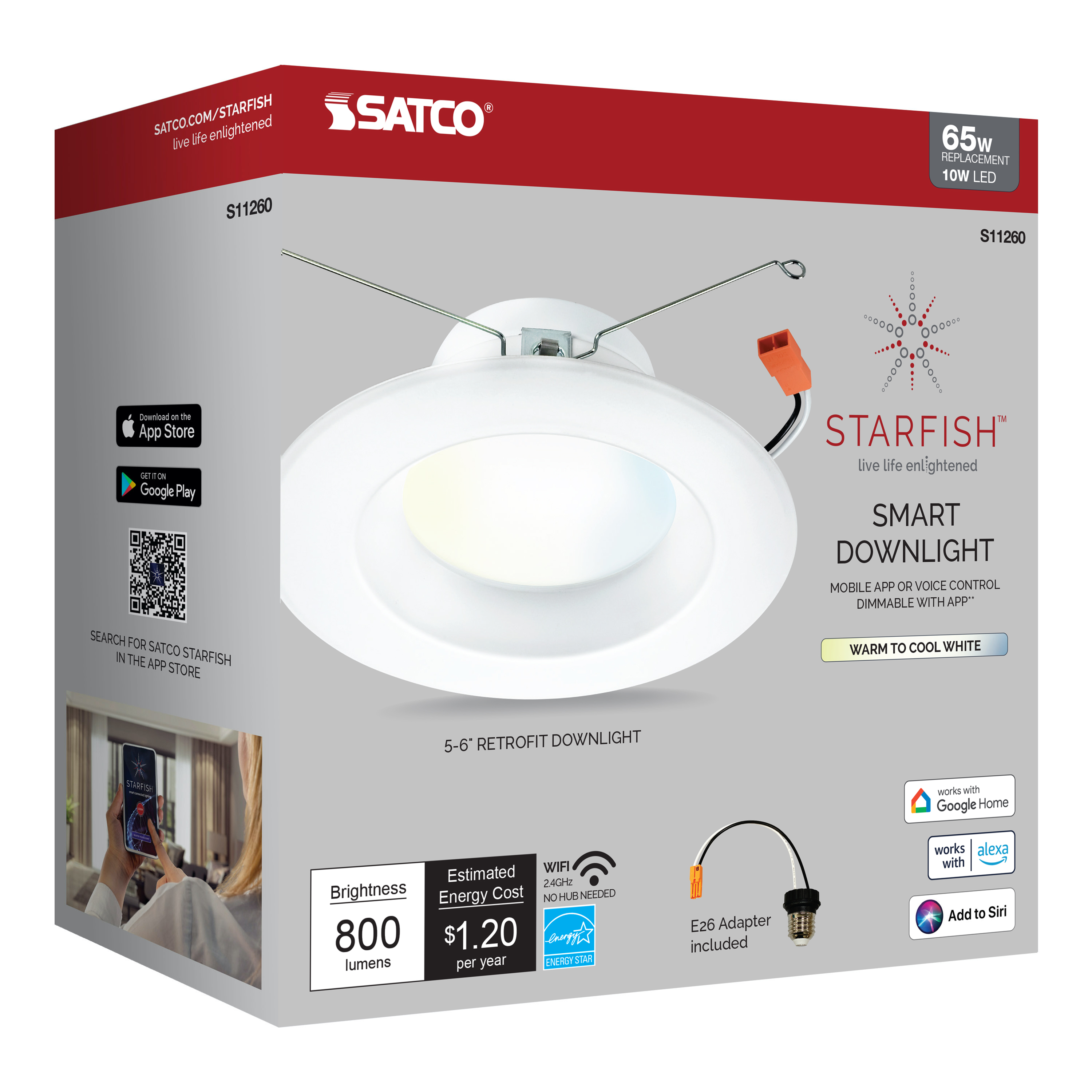 10W/LED/RDL/5-6/TW/T20/JA8/SF - S11260