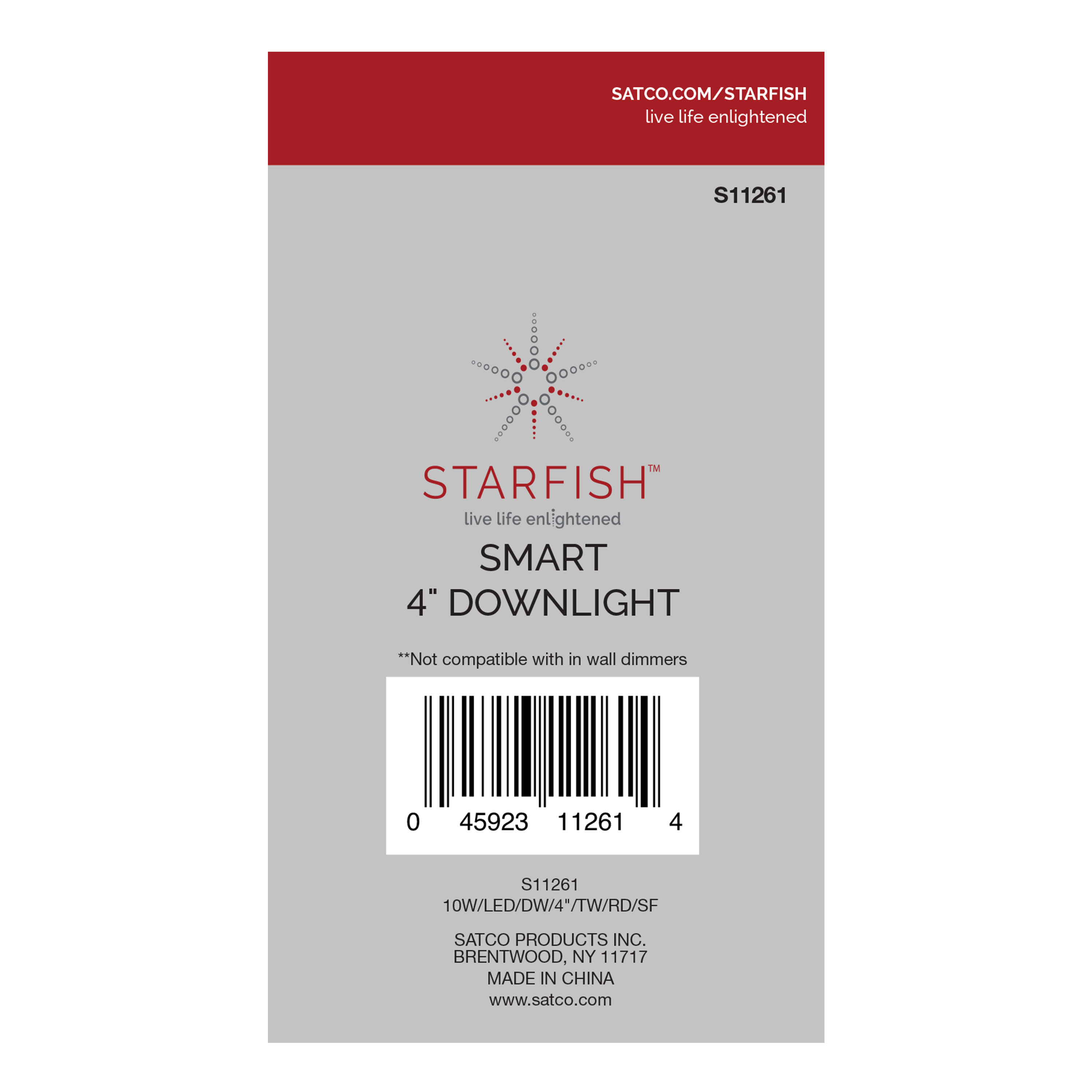 10WLED/DW/4"/TW/RD/SF - S11261