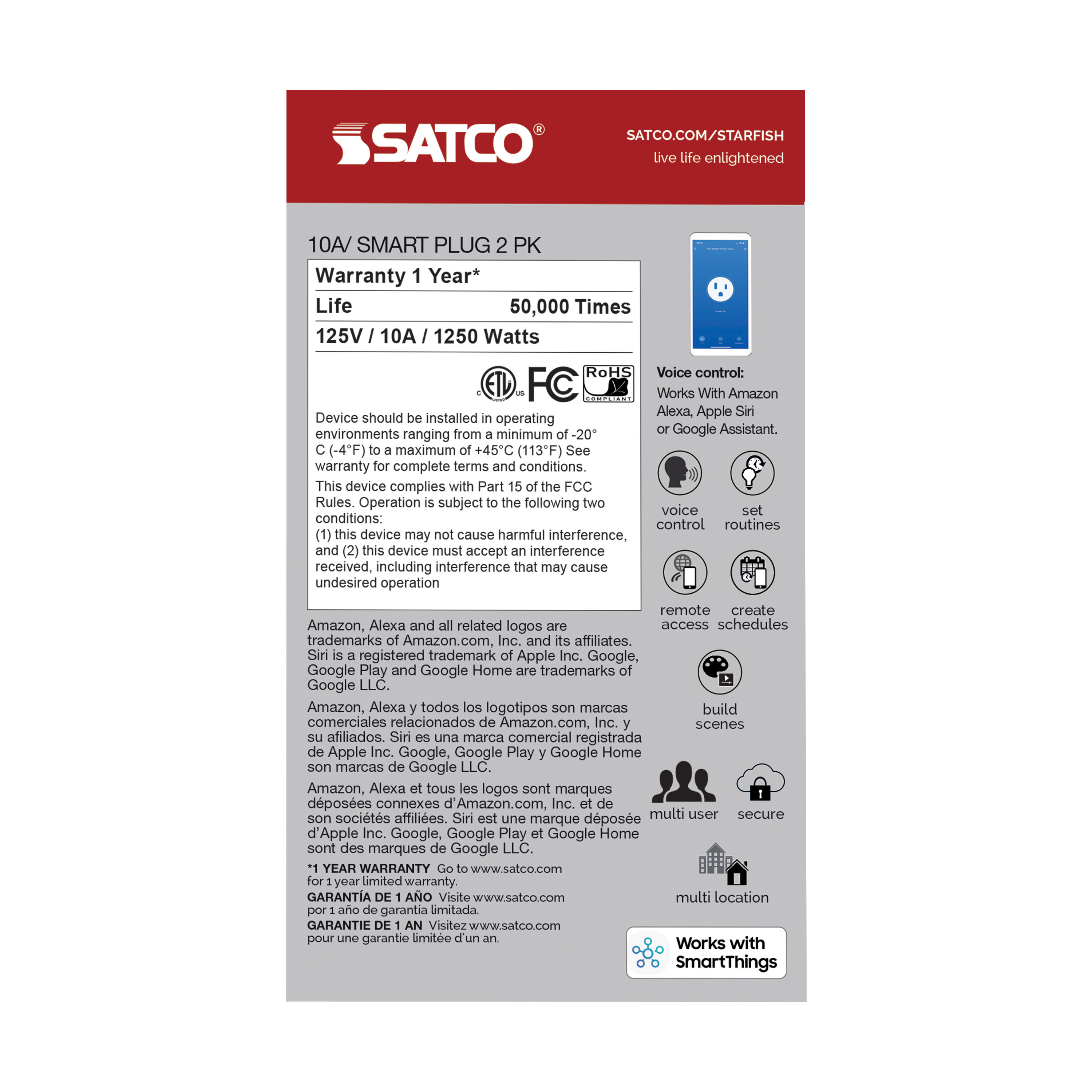 10A/SMART-PLUG/SF/2PK (MINI SQ - S11269