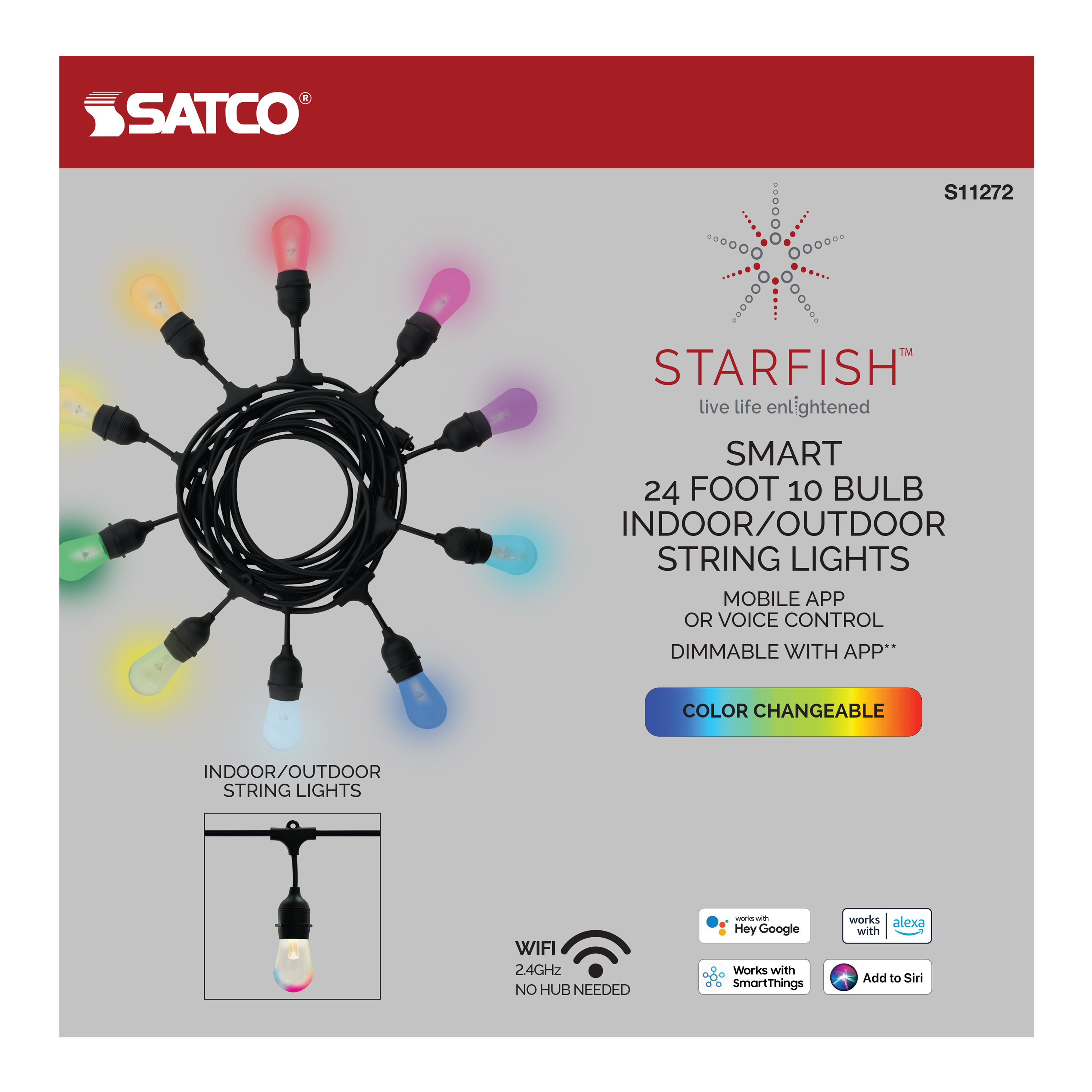 10W/LED/STRING/RGBW/SF - S11272