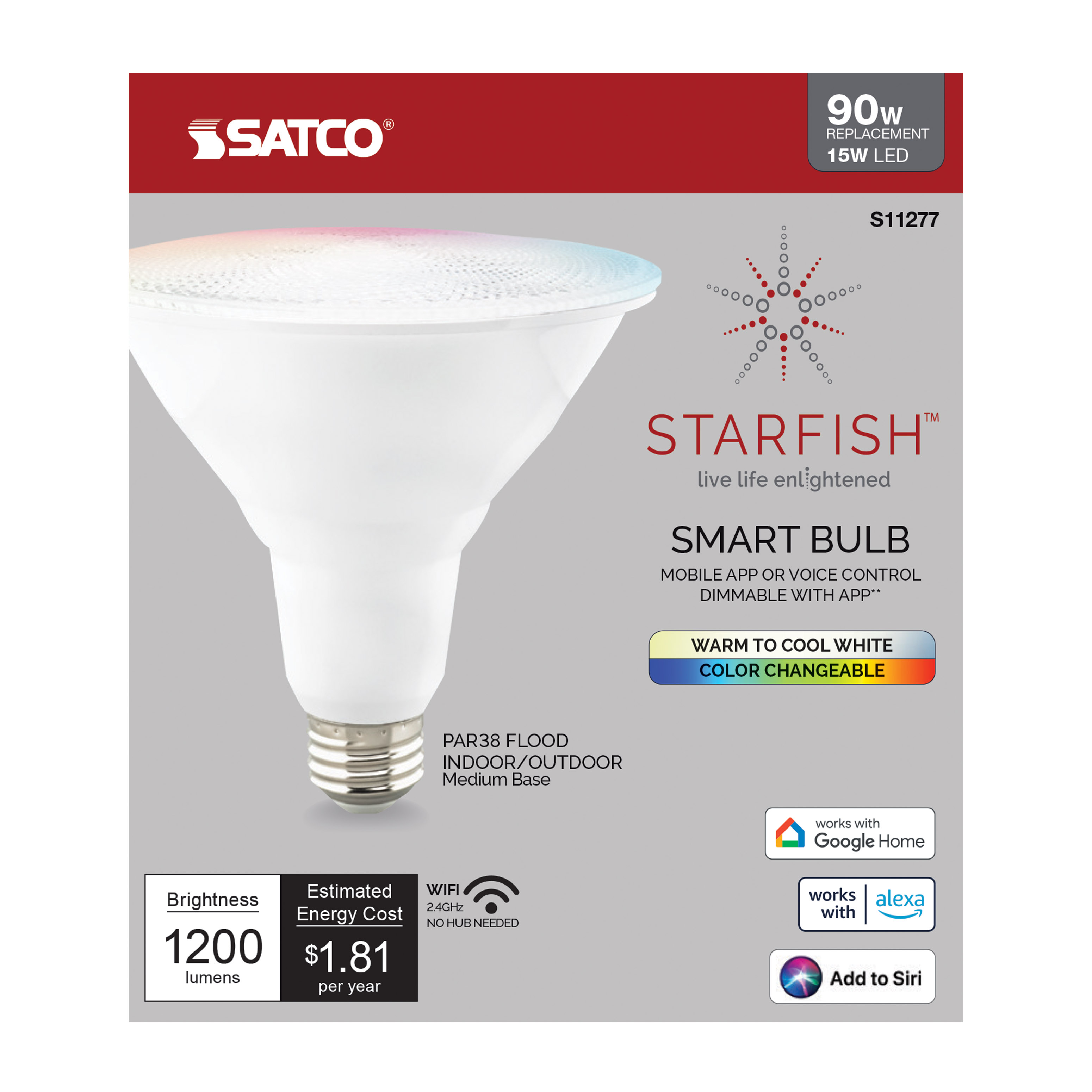 15PAR38/LED/RGB/TW/T20/SF - S11277