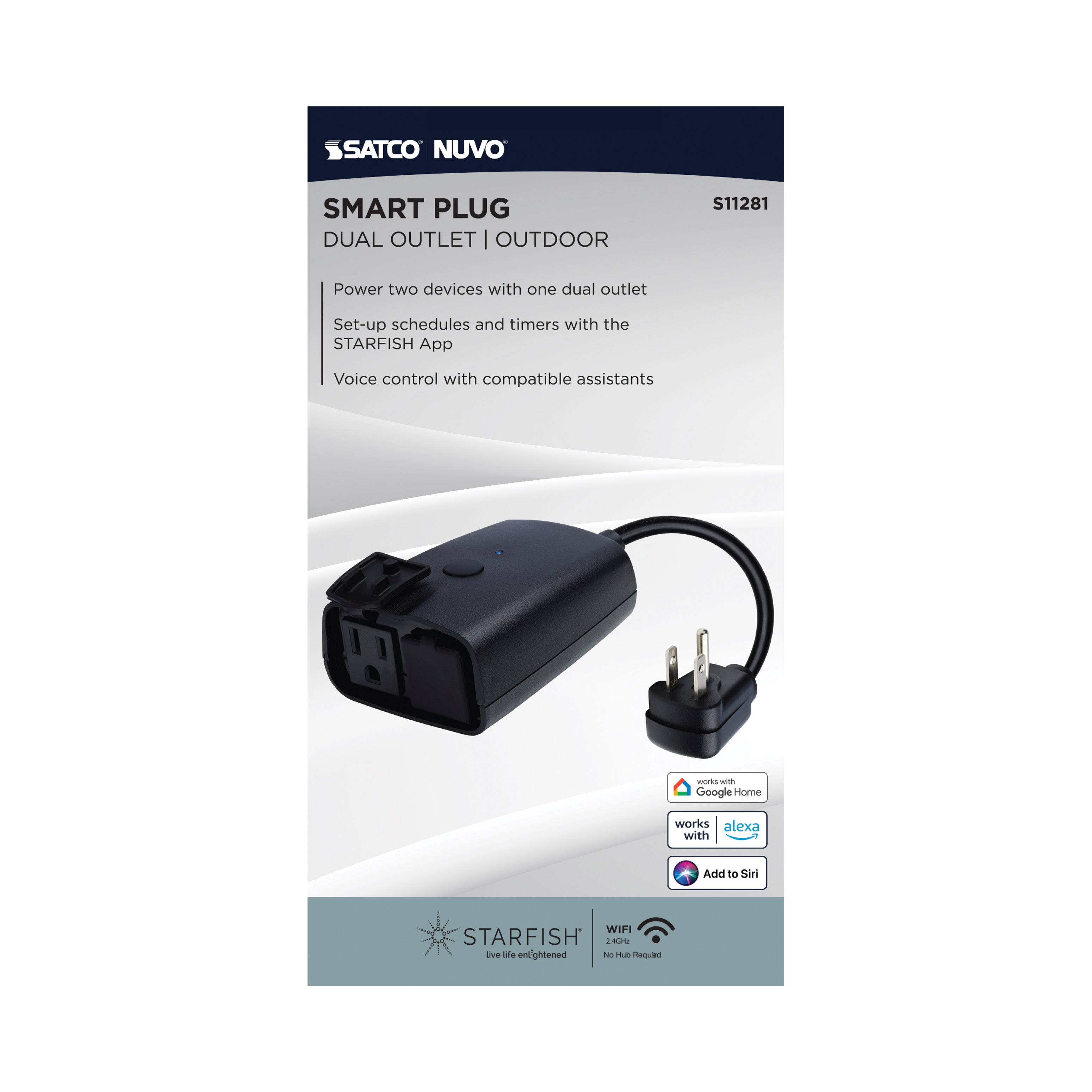 15A SMART OUTDOOR DUAL PLUG - S11281