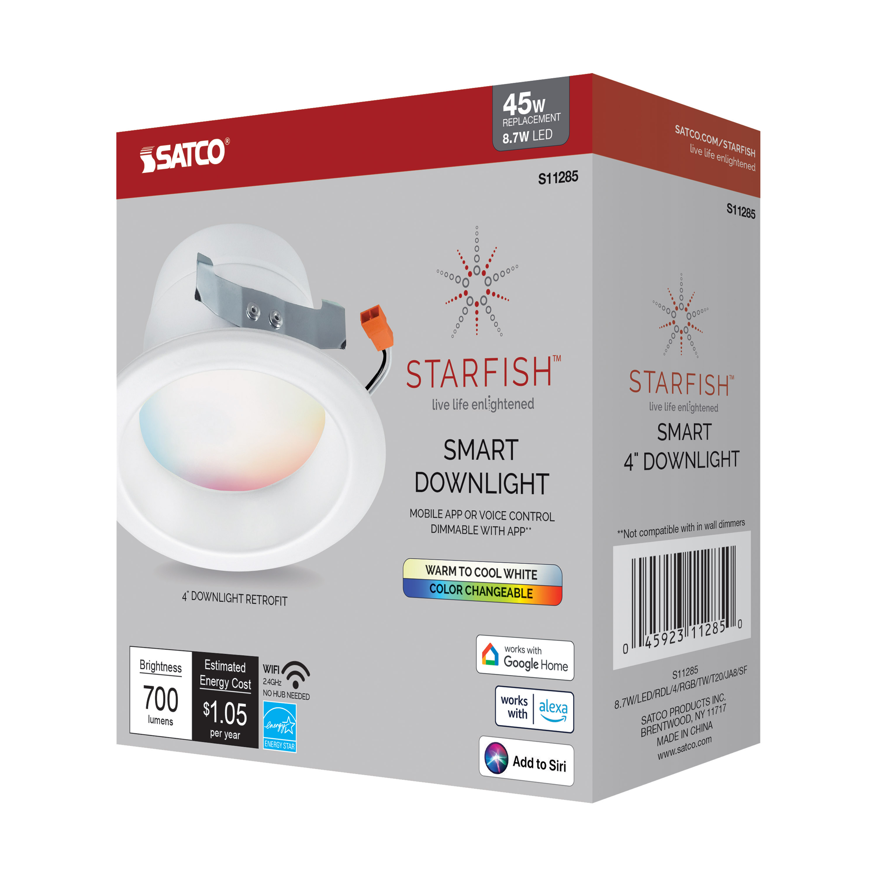 8.7W/LED/RDL/4/RGB/TW/T20/JA8/ - S11285