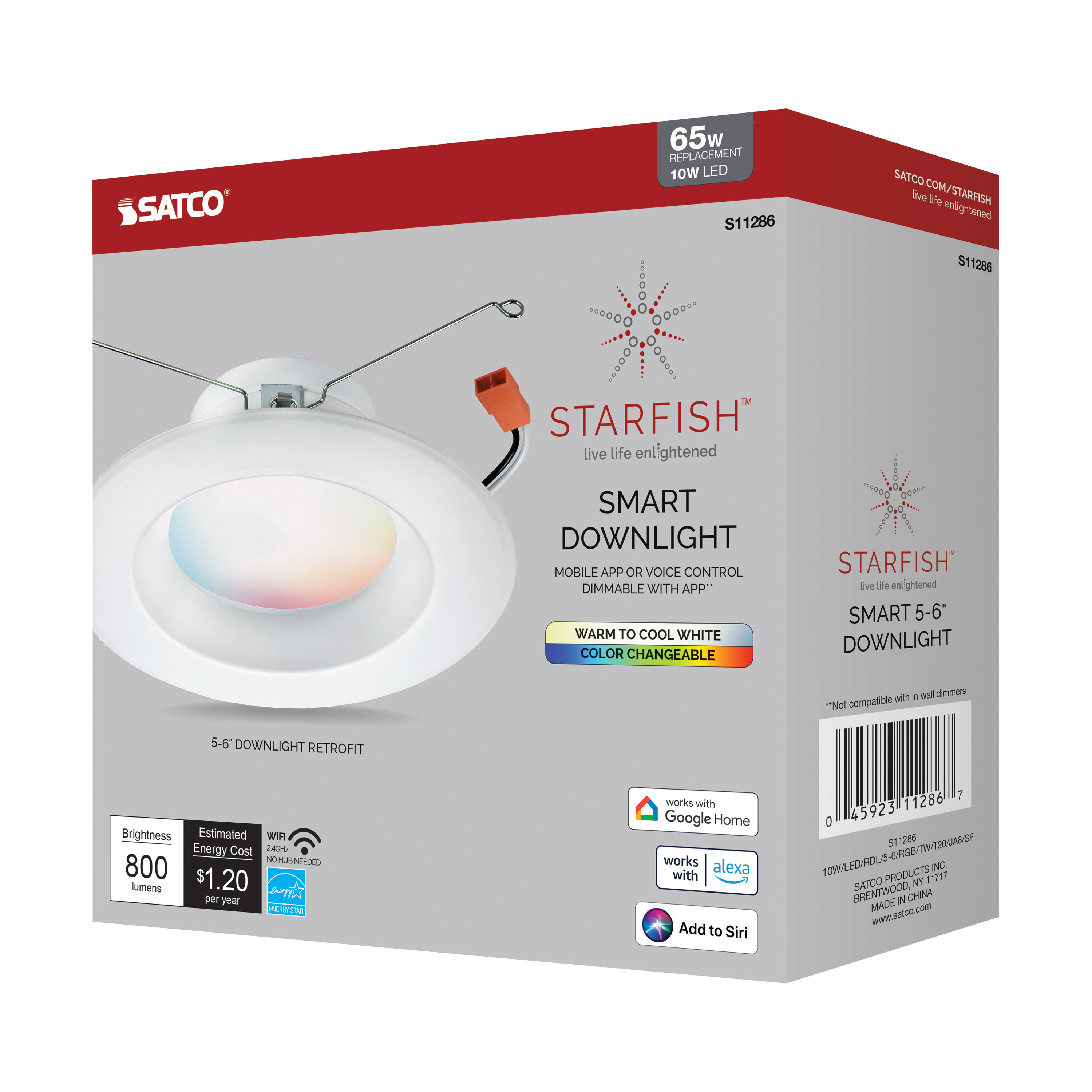 10W/LED/RDL/5-6/RGB/TW/T20/JA8 - S11286