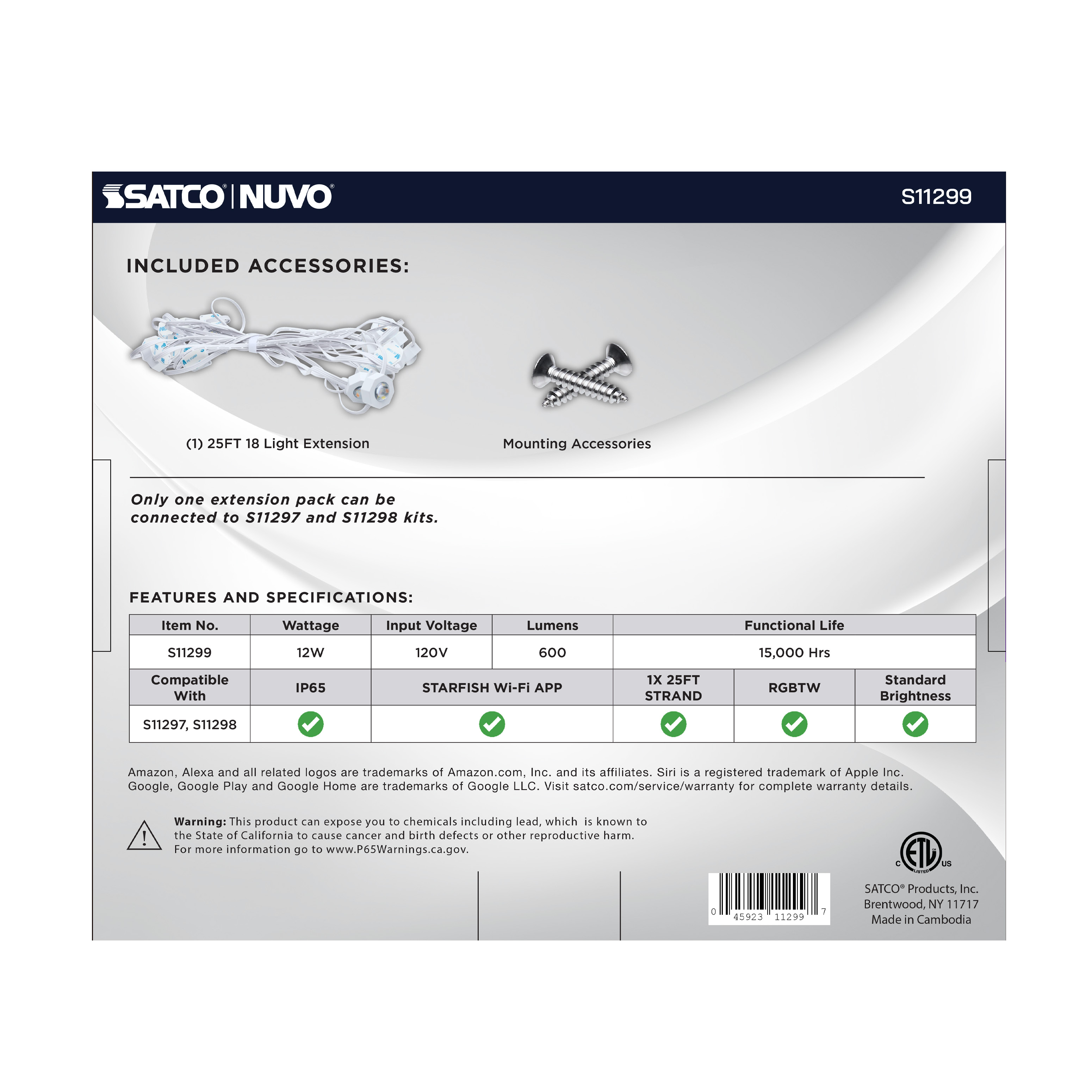 25FT/18LED/PSL/EXT/SF/RGBTWIC - S11299