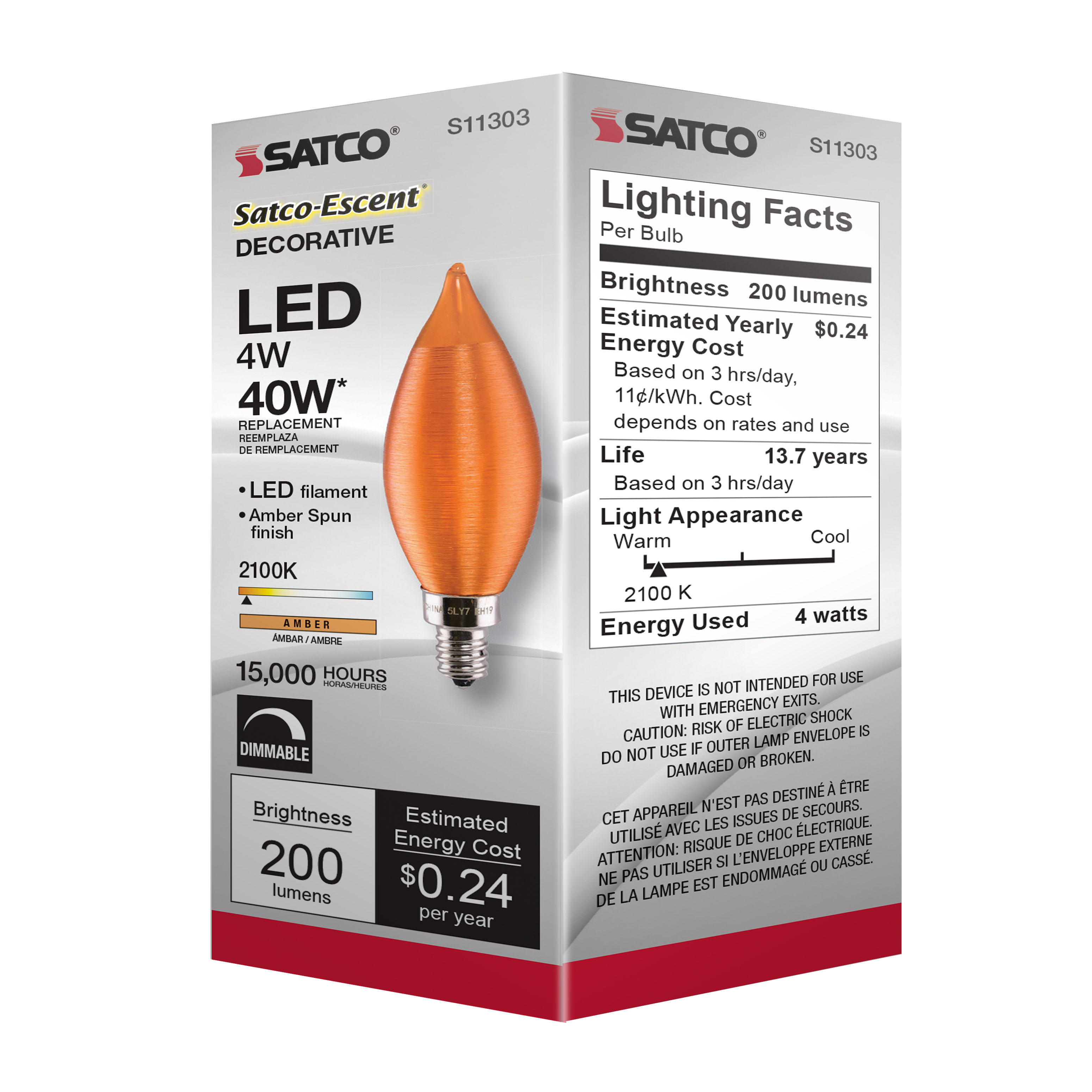 4CA11/LED/A/E12/21K/120V - S11303