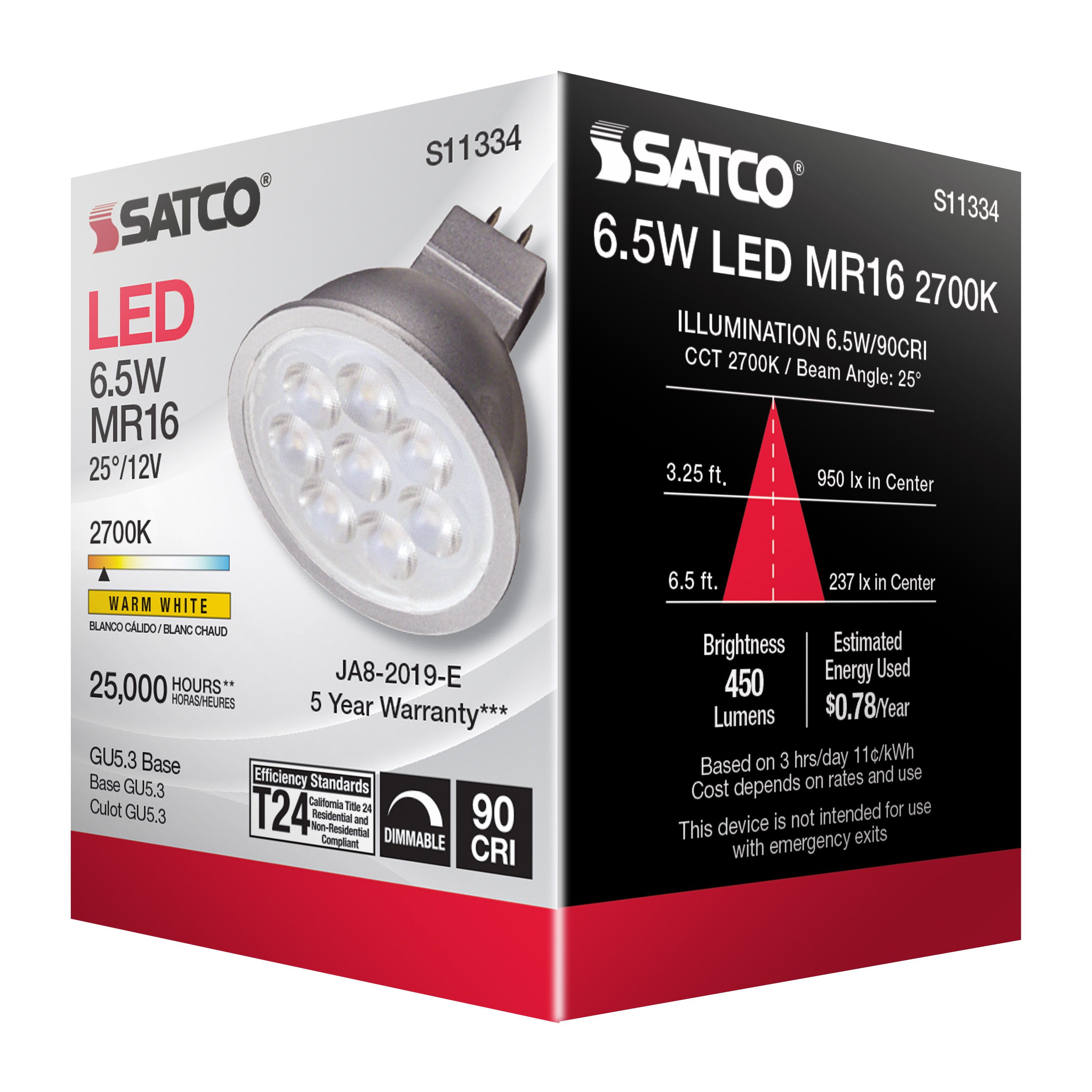 6.5MR16/LED/25'/927/12V - S11334
