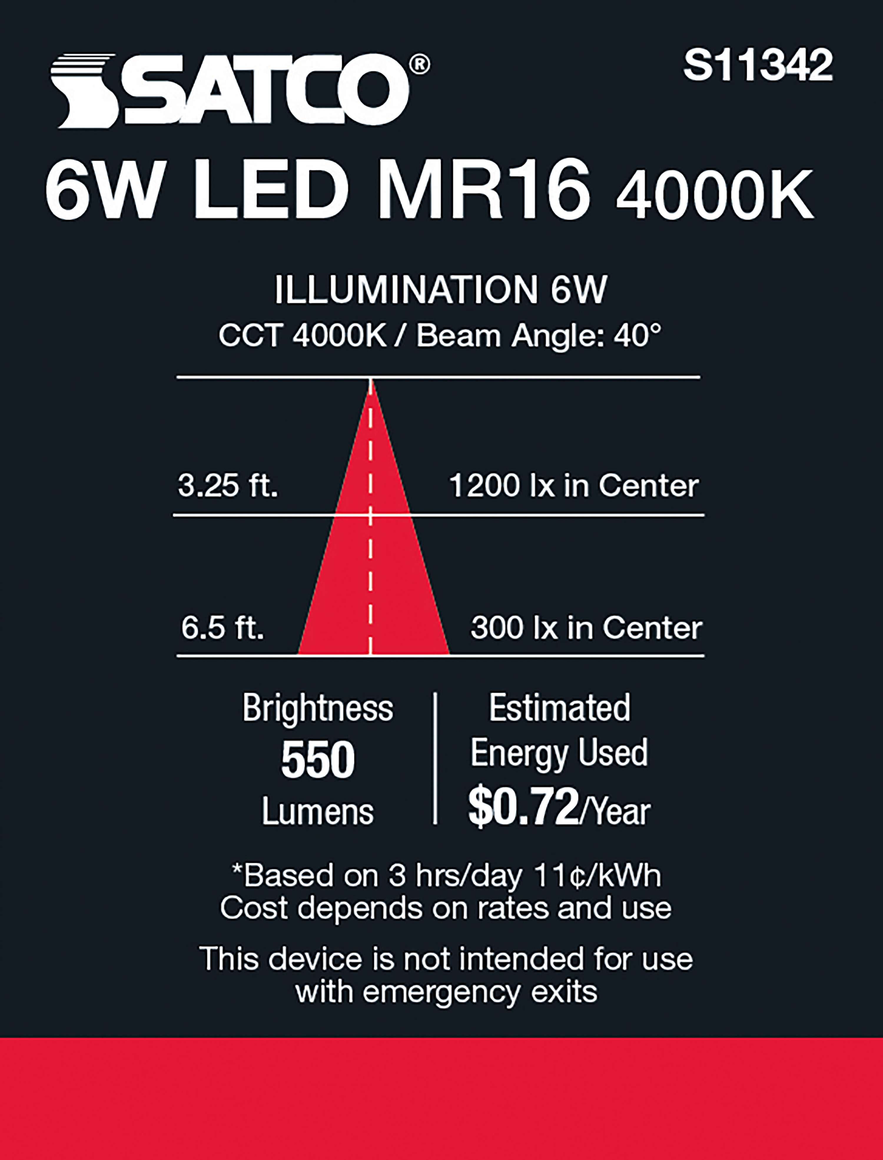 6MR16/LED/40'/840/24V AC/DC - S11342