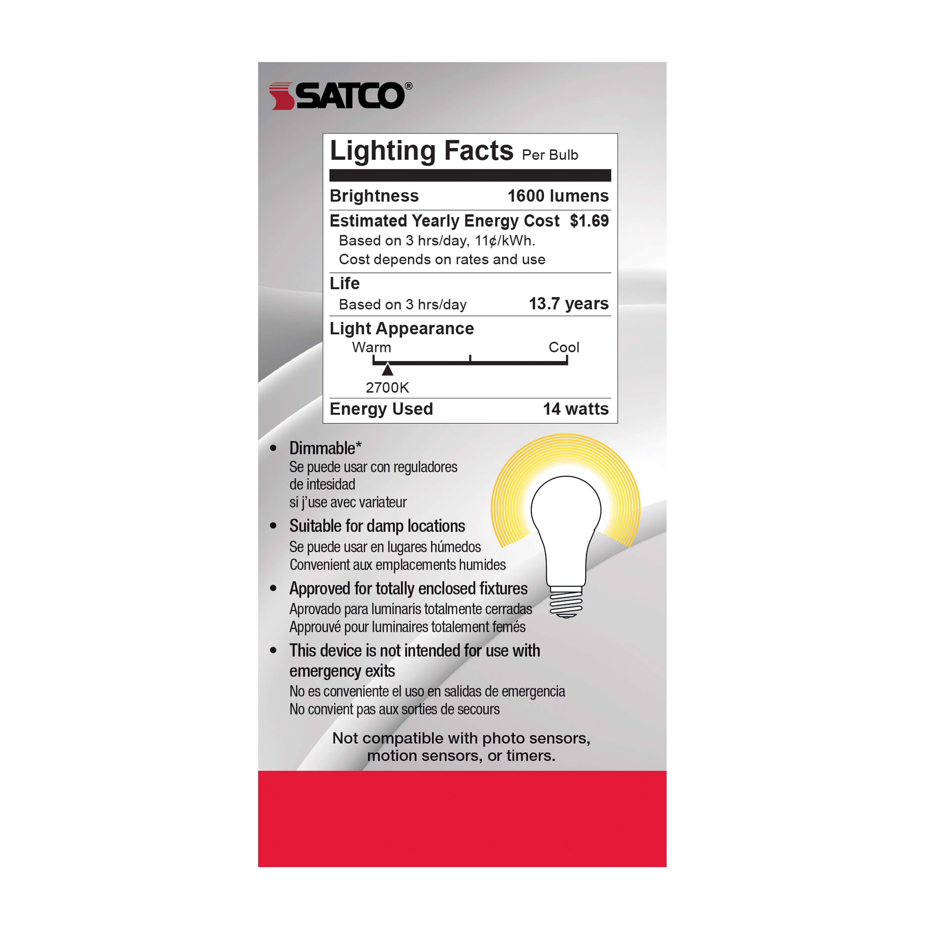 14A21/LED/927/CL/120V - S11360