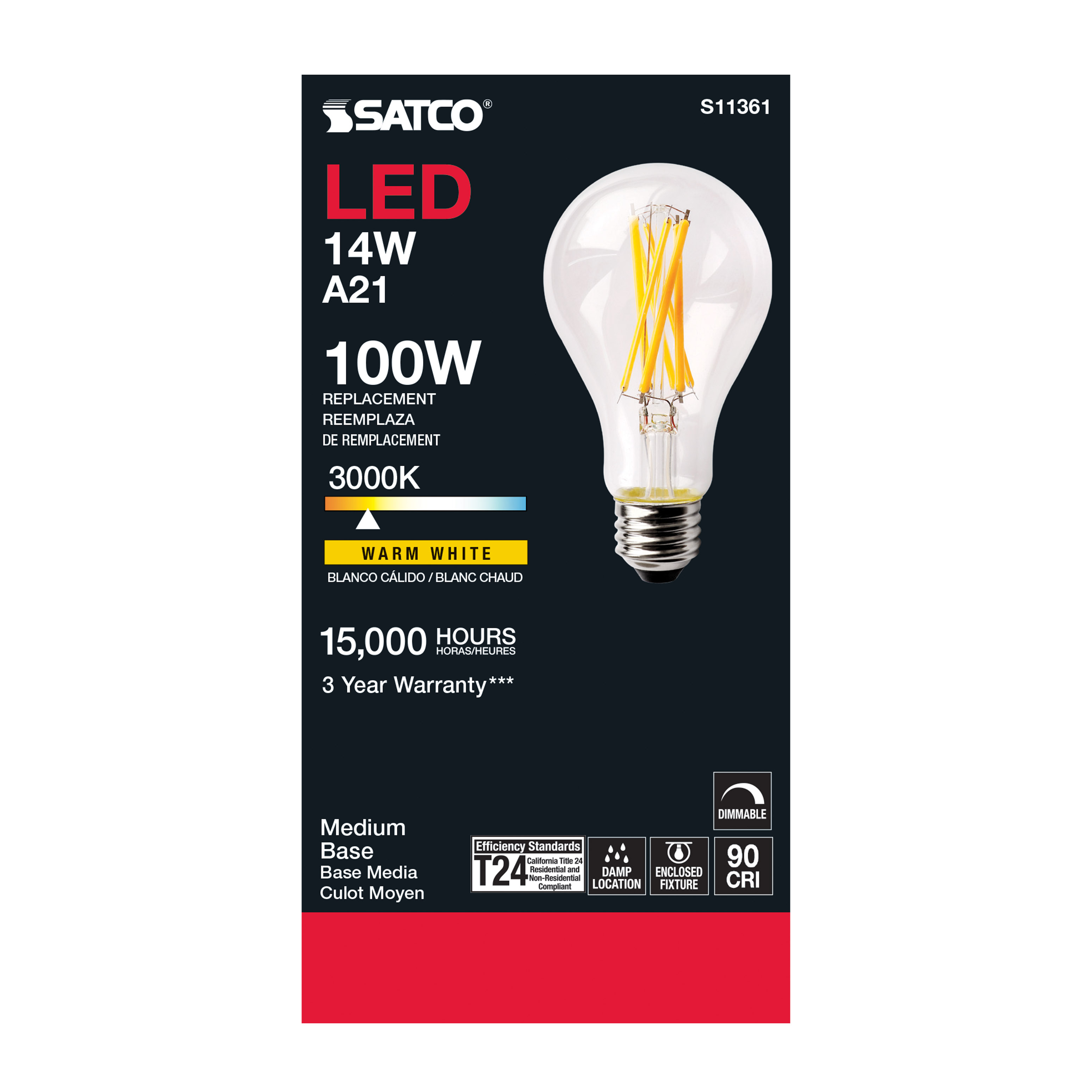 14A21/LED/930/CL/120V - S11361