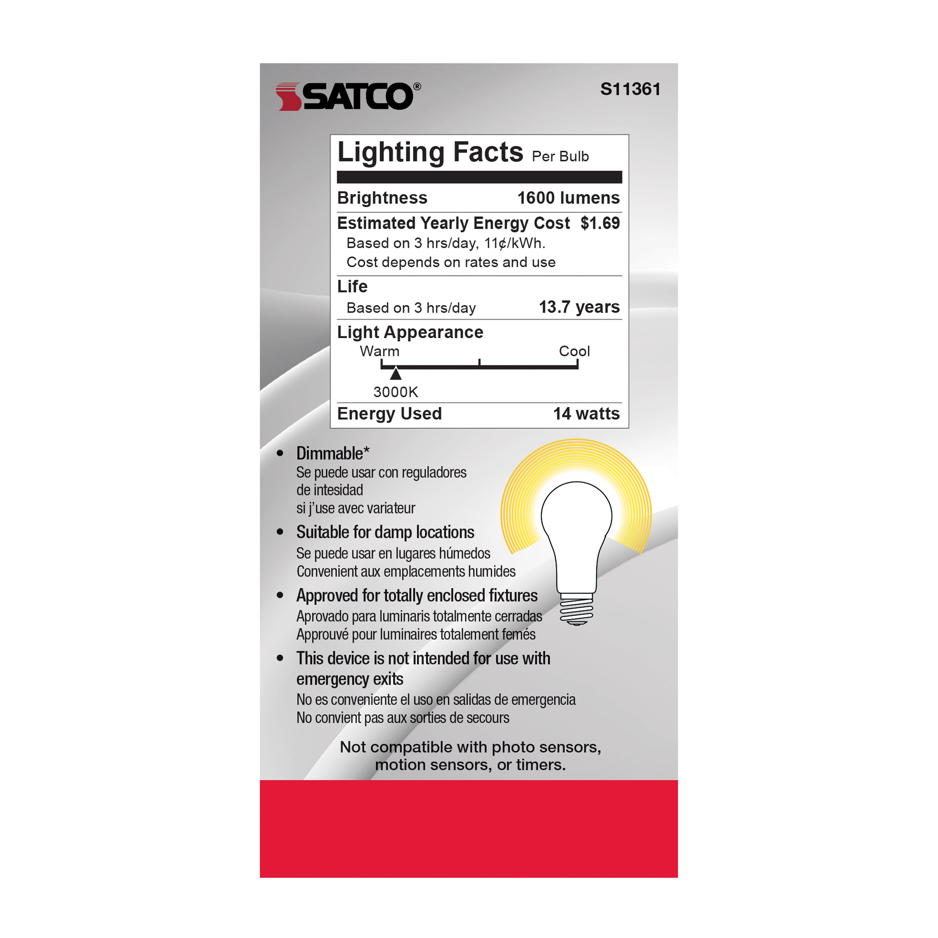 14A21/LED/930/CL/120V - S11361