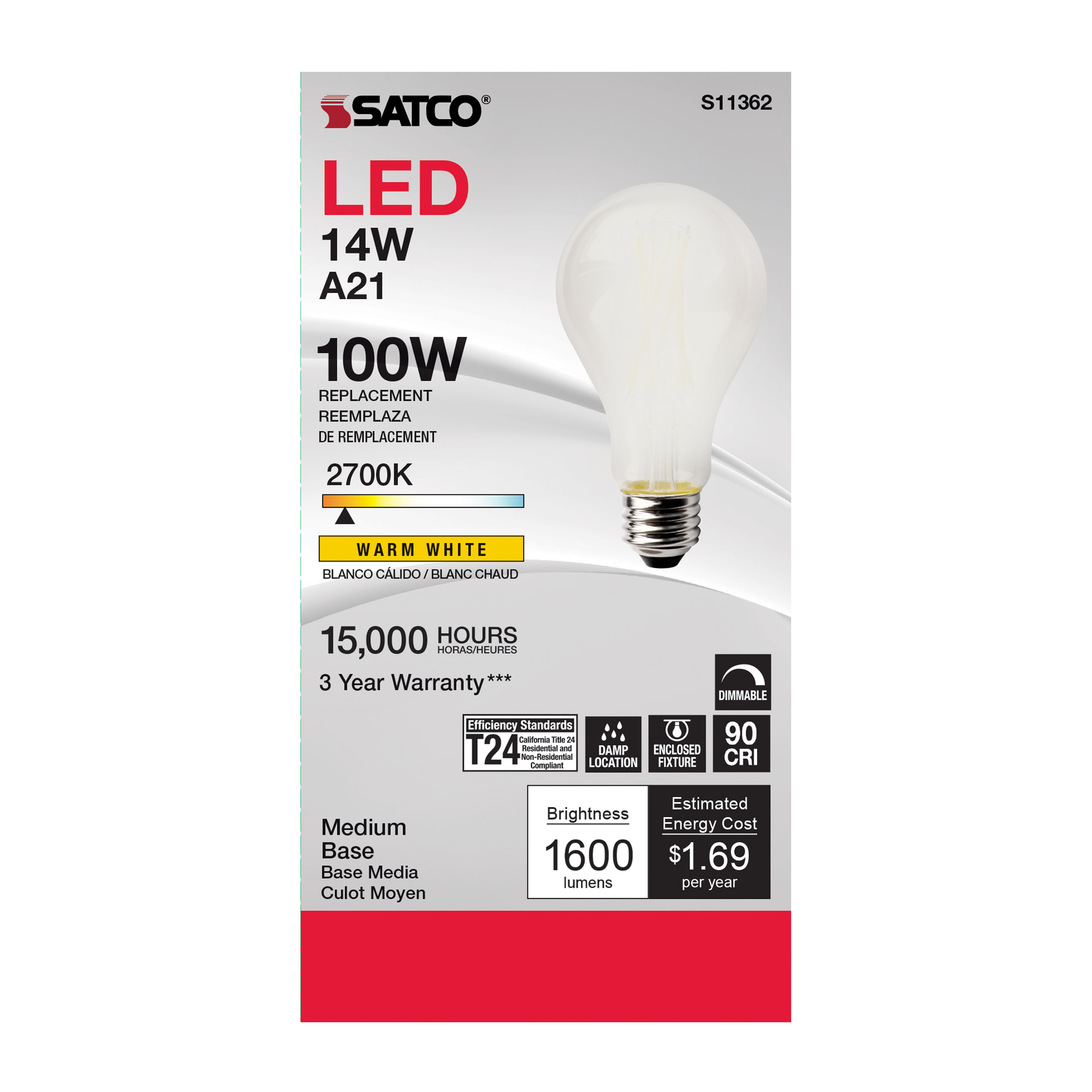 14A21/LED/927/SW/120V - S11362