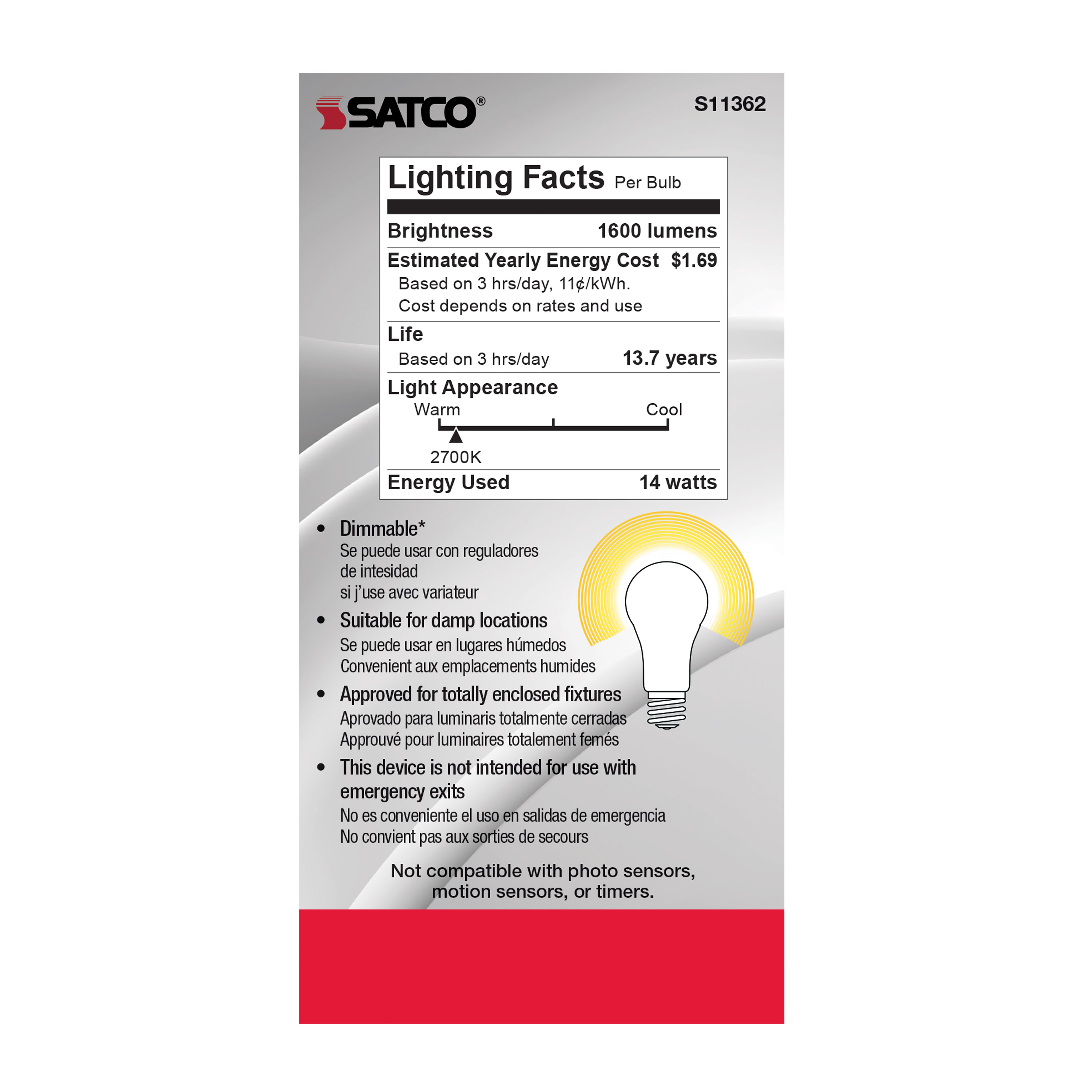 14A21/LED/927/SW/120V - S11362
