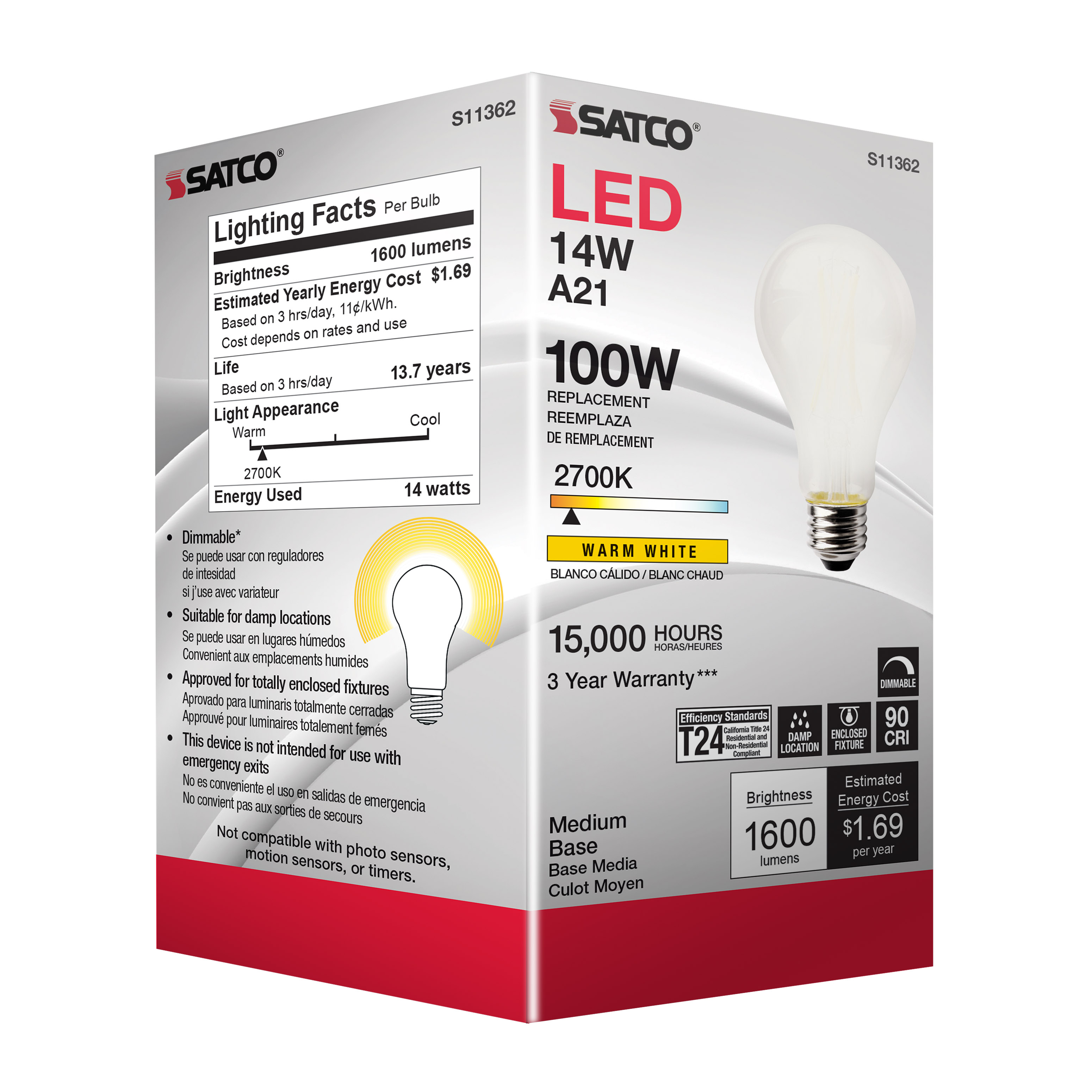 14A21/LED/927/SW/120V - S11362