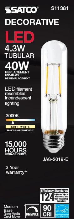 4.3T10/LED/930/CL/120V - S11381