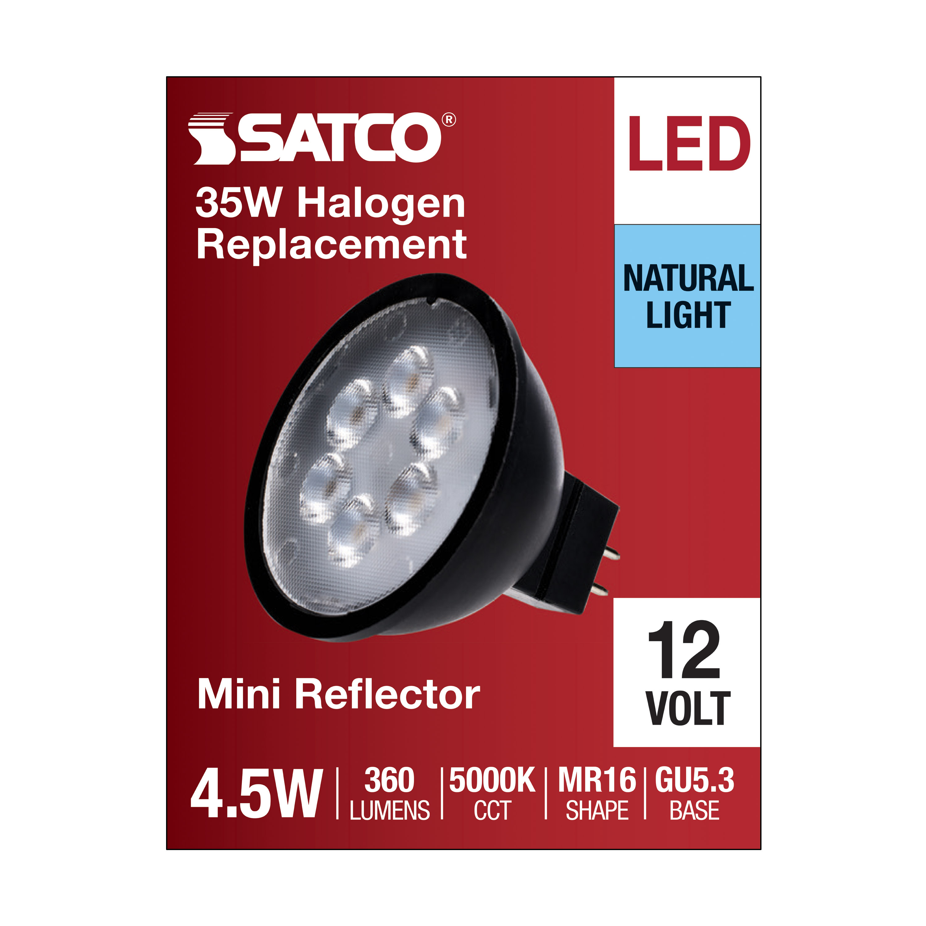 4.5MR16/LED/40'/850/12V/BLACK - S11397
